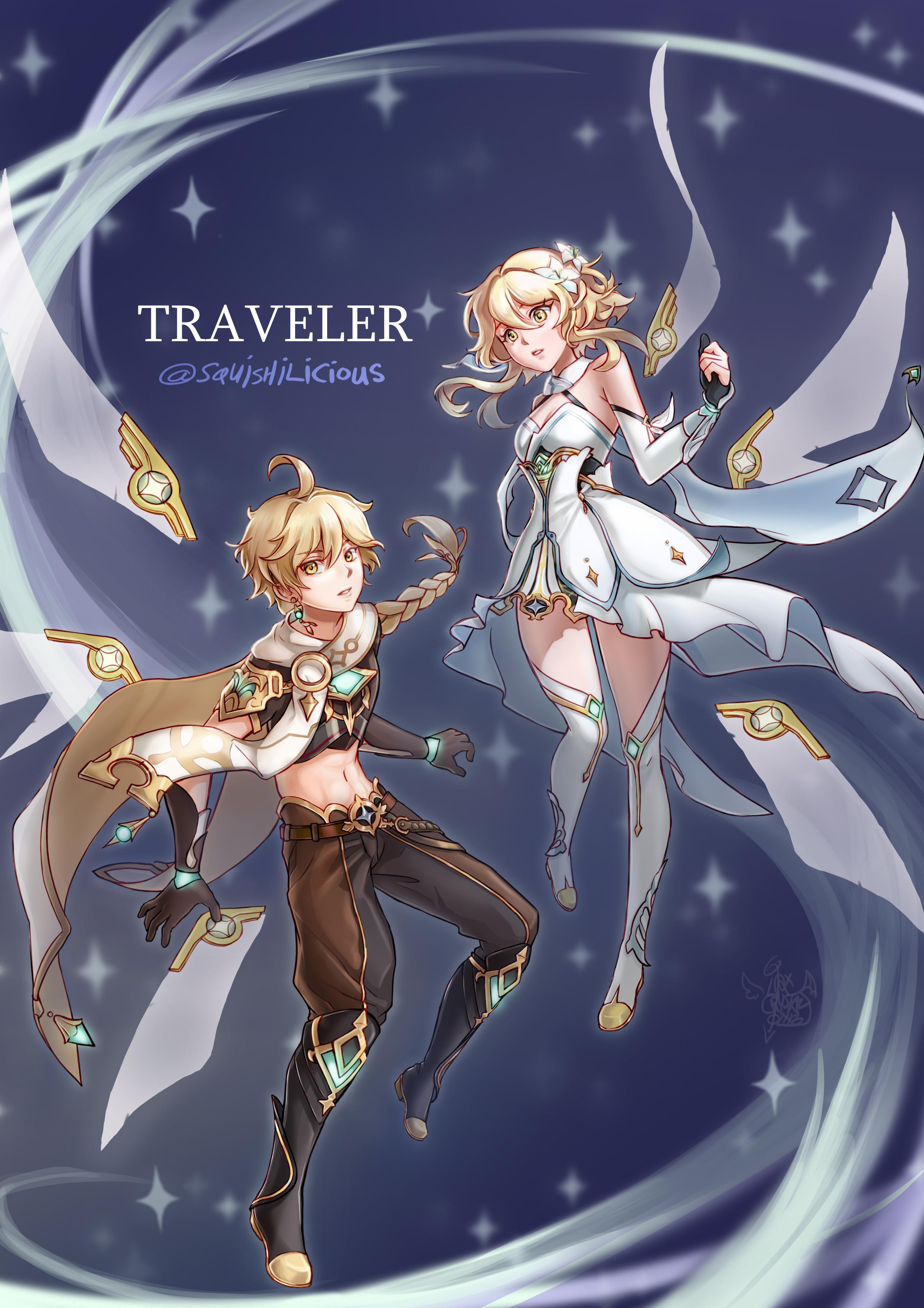 2480x3508 Art) Traveler Summon Screen : R Genshin_Impact