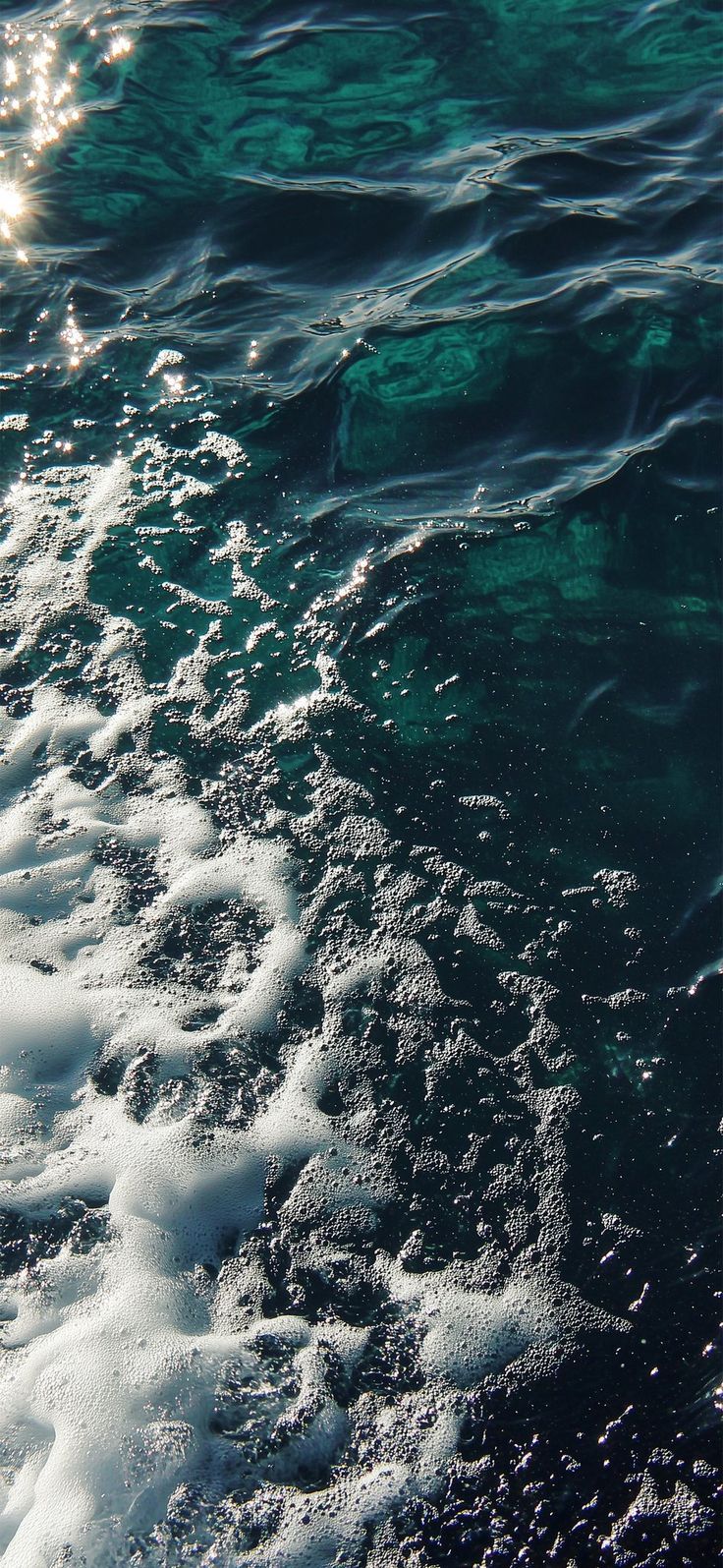 736x1595 Turquoise blue ocean picture. Turquoise and black beach aesthetic, Water backround, Phone wallpaper water