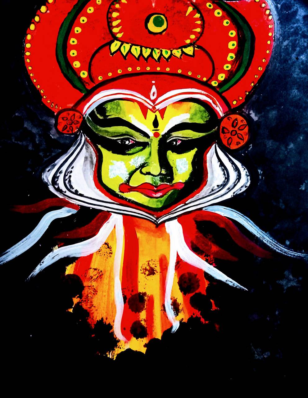 992x1280 Kathakali Wallpaper