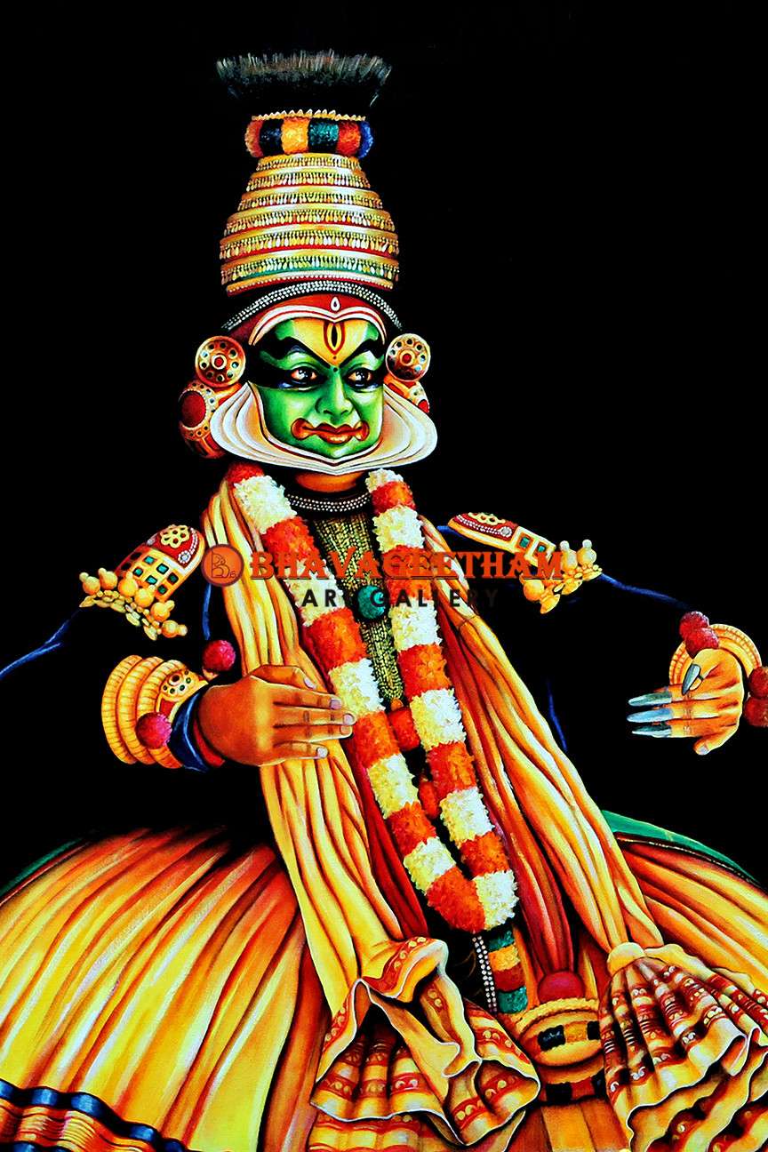 864x1296 Kathakali Paintings Online shop