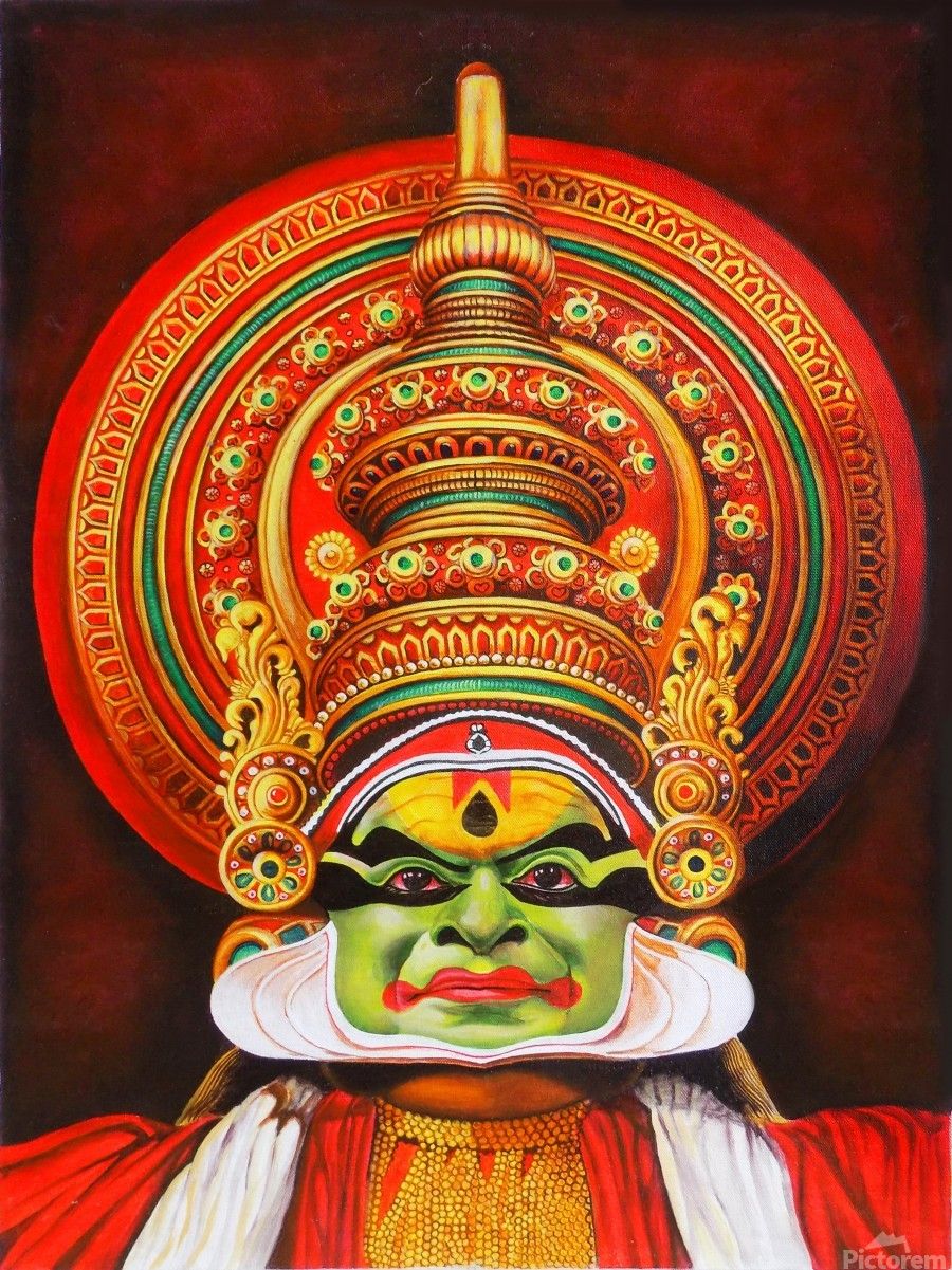 900x1201 KATHAKALI THE KERALA DANCE ART by ASP ARTS Wall Art