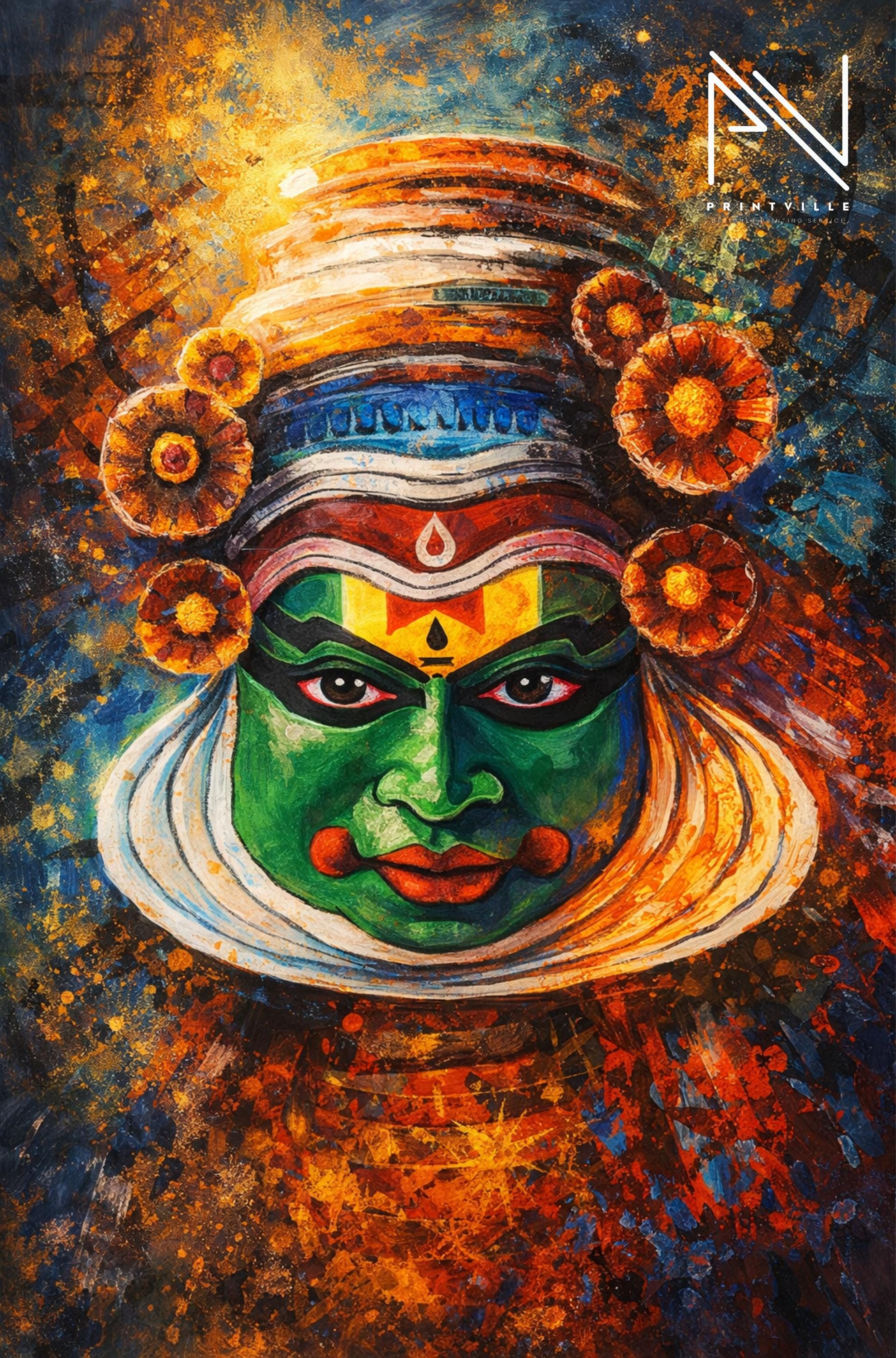 1980x3000 Kathakali Painting