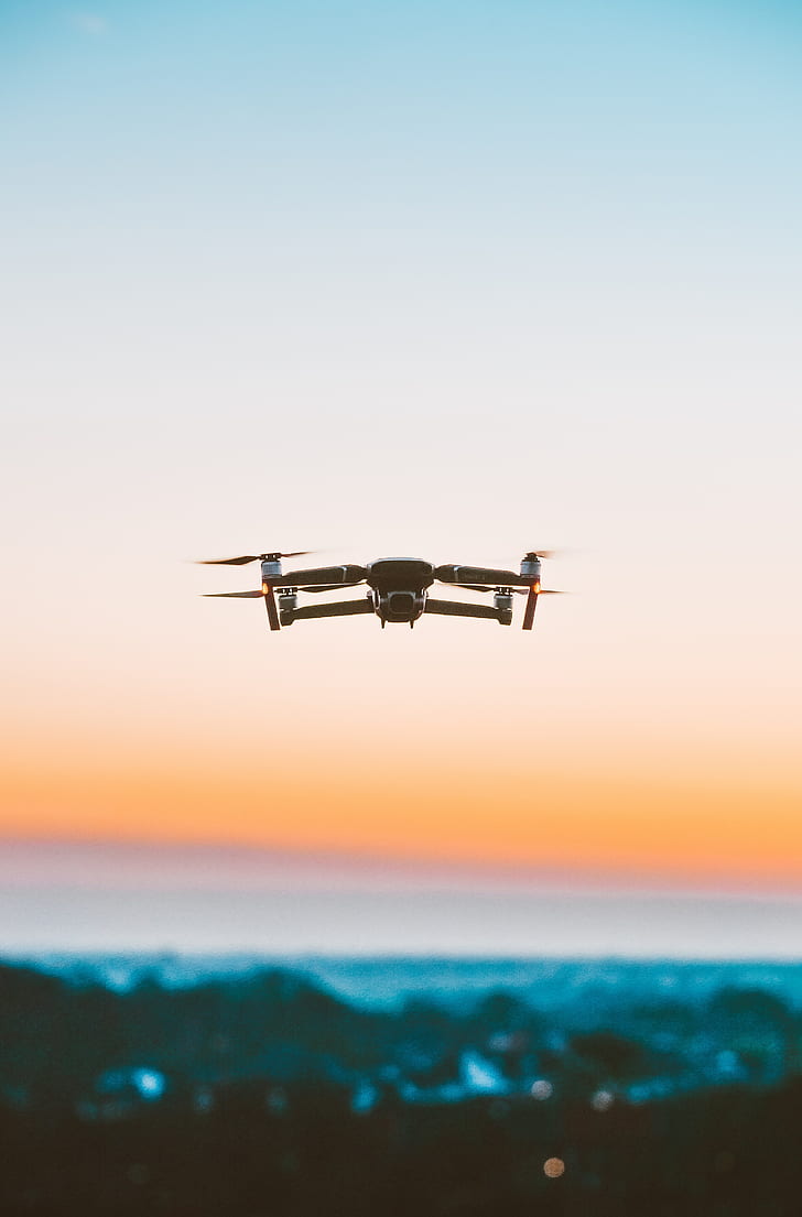 728x1105 HD wallpaper: quadrocopter, drone, flight