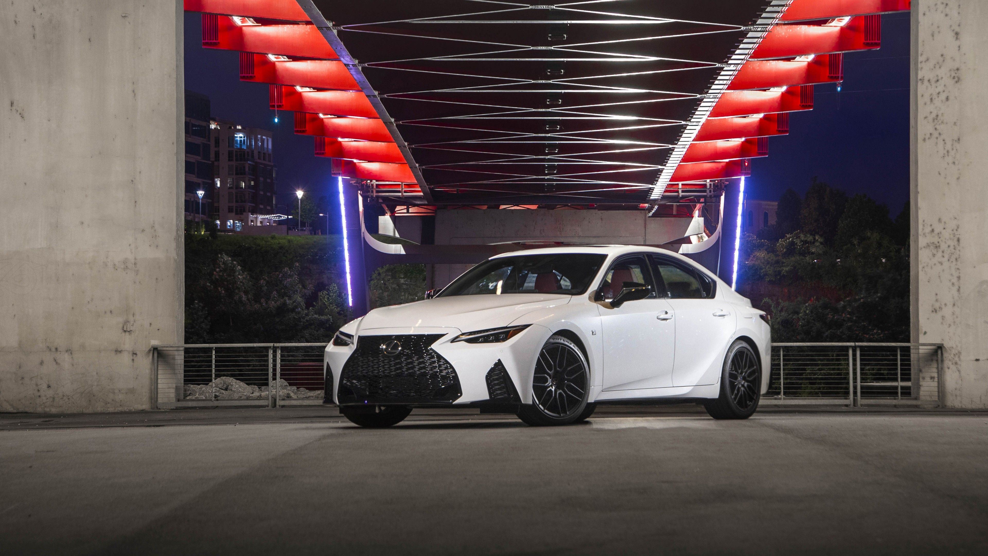 3840x2160 White Lexus IS 350 F SPORT 3 4K 5K HD Cars Wallpaper
