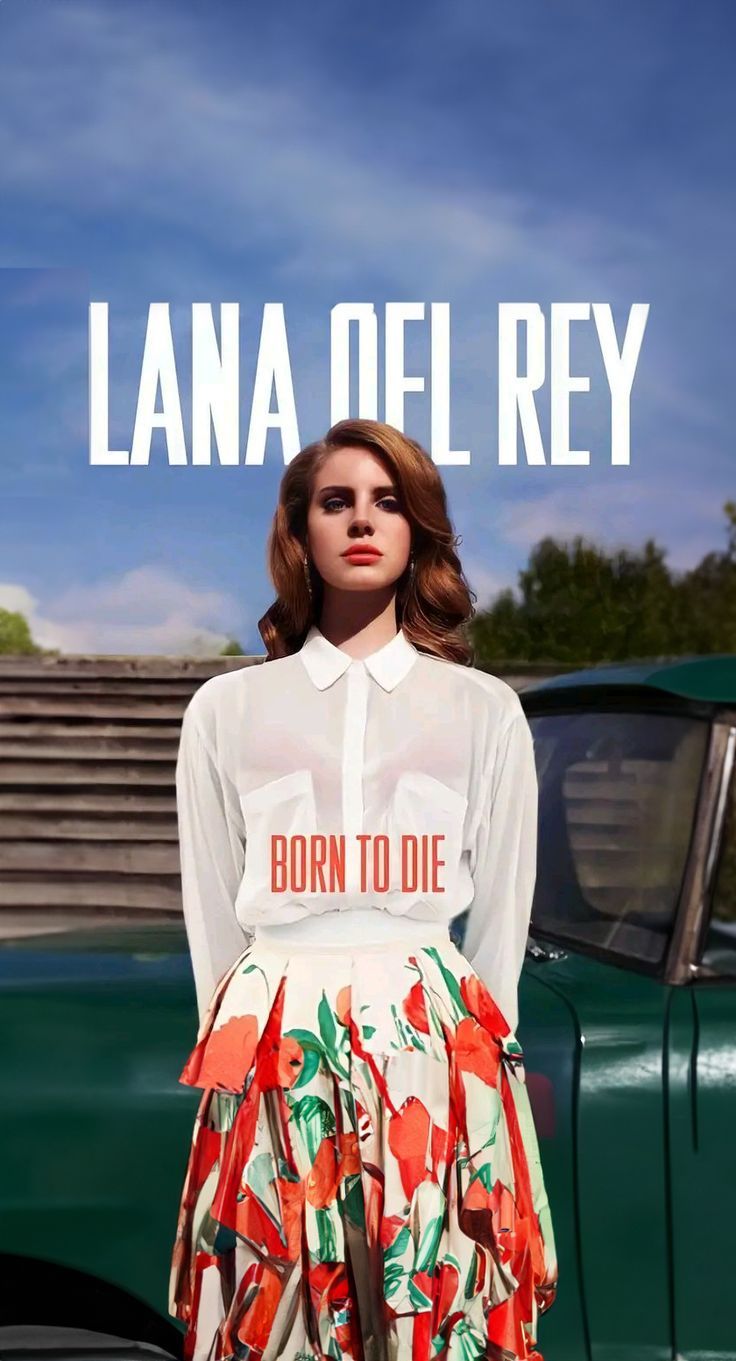736x1361 AI wallpaper) Born to Die Del Rey Album Cover Wallpaper (Version 3)