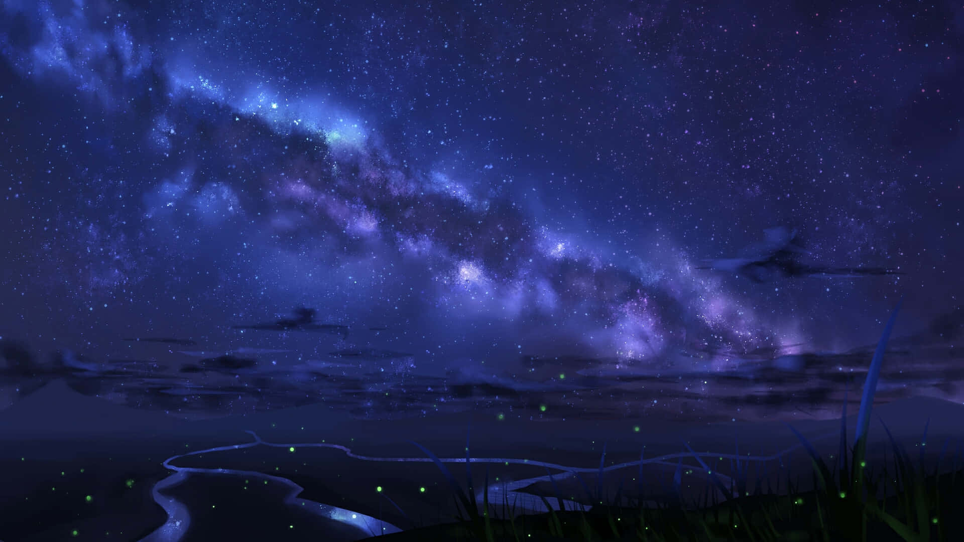 1920x1080 Download Anime Night Scenery Cinematic Wallpaper