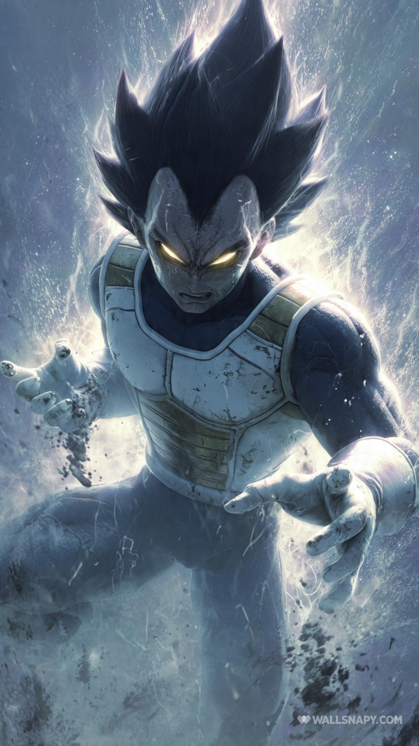 1440x2560 Vegeta cinematic style anime wallpaper 4k