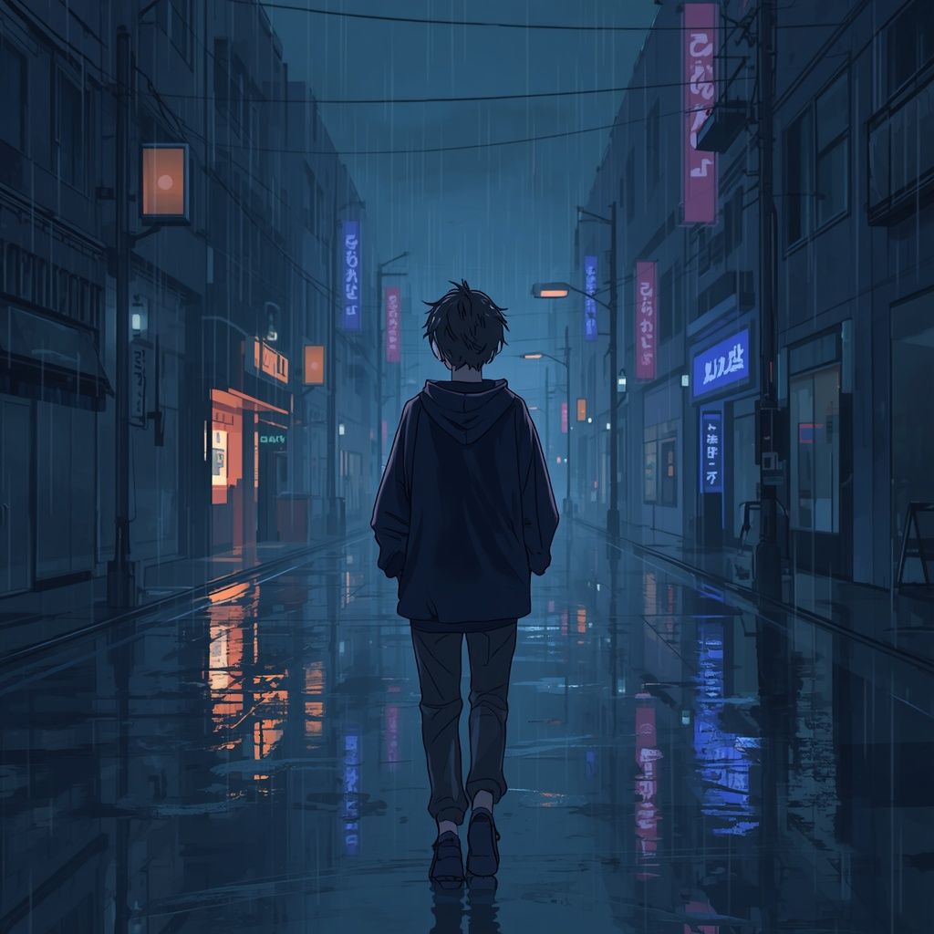 1024x1024 cinematic lo fi anime inspired illustration 16 9