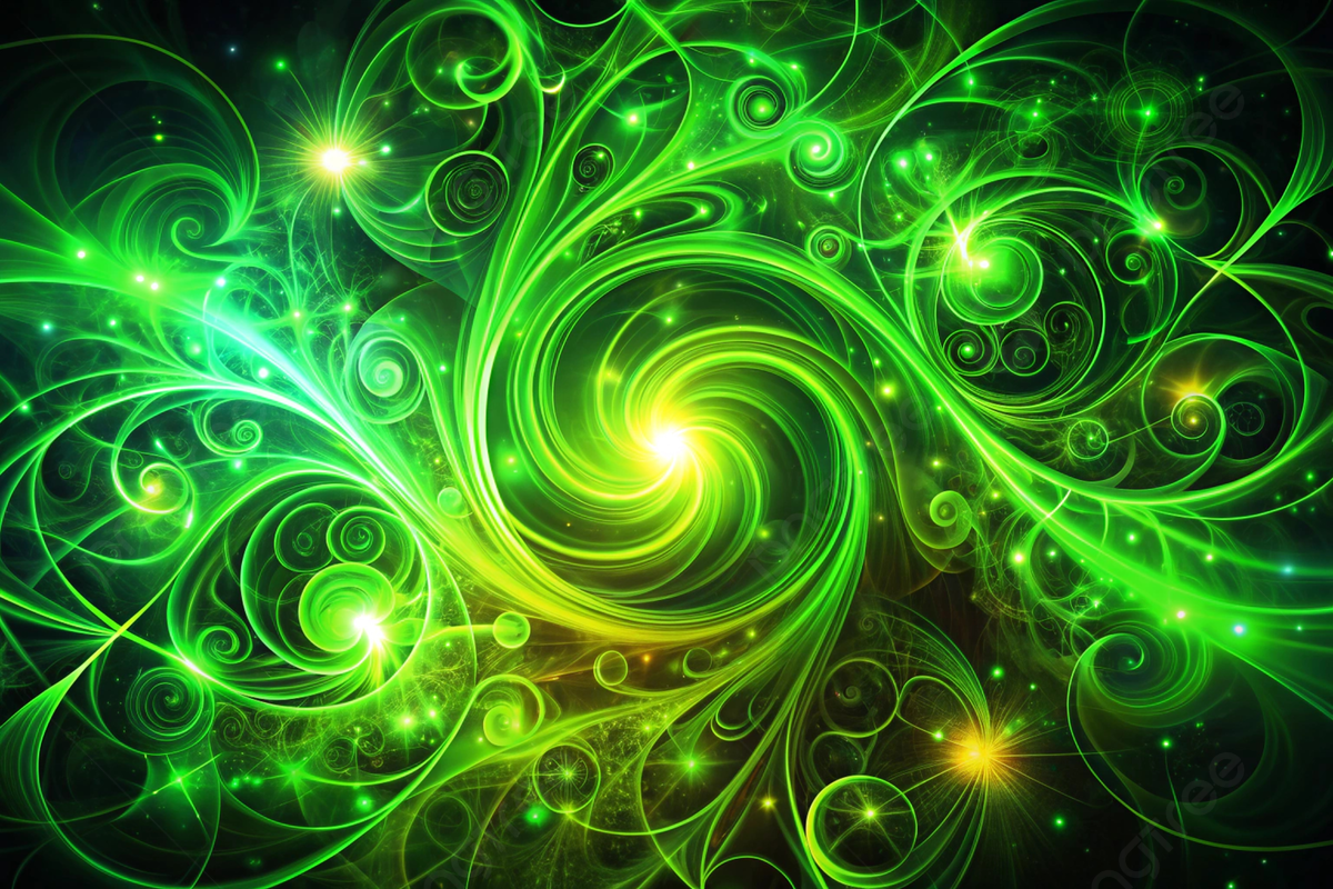 1200x800 Abstract Neon Green Swirling Energy Design With Glowing Patterns Perfect For A Wallpaper Background, Abstract, Green, Neon Background Image And Wallpaper for Free Download