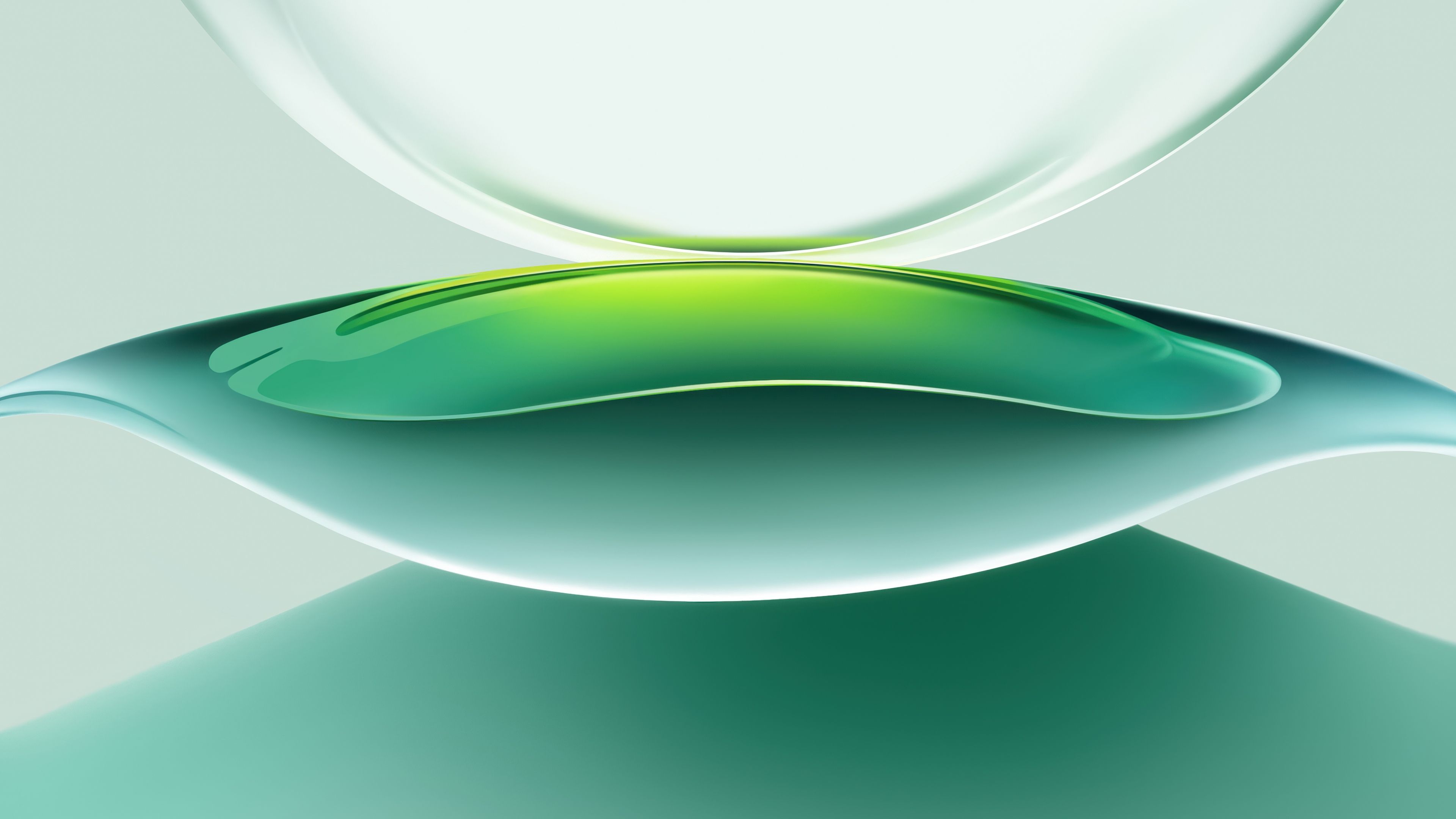 3840x2160 Light green Wallpaper 4K, Abstract design