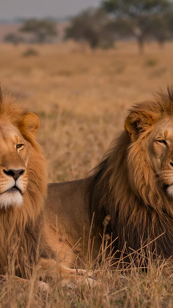 720x1280 Pair of adult lions
