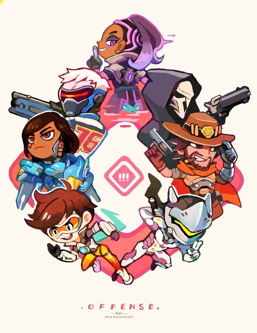 850x1100 Cute Overwatch Heroes