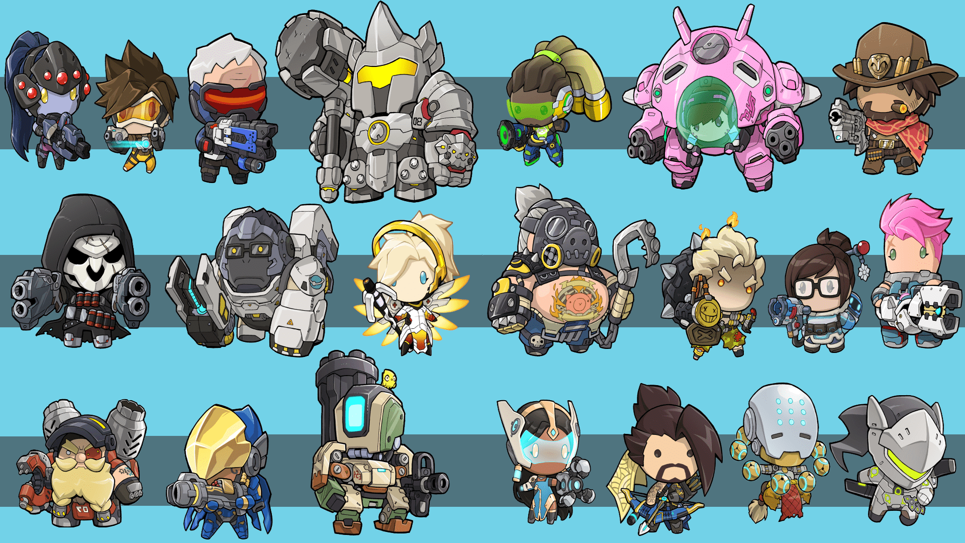 1920x1080 Overwatch Heroes HD Wallpaperx1440