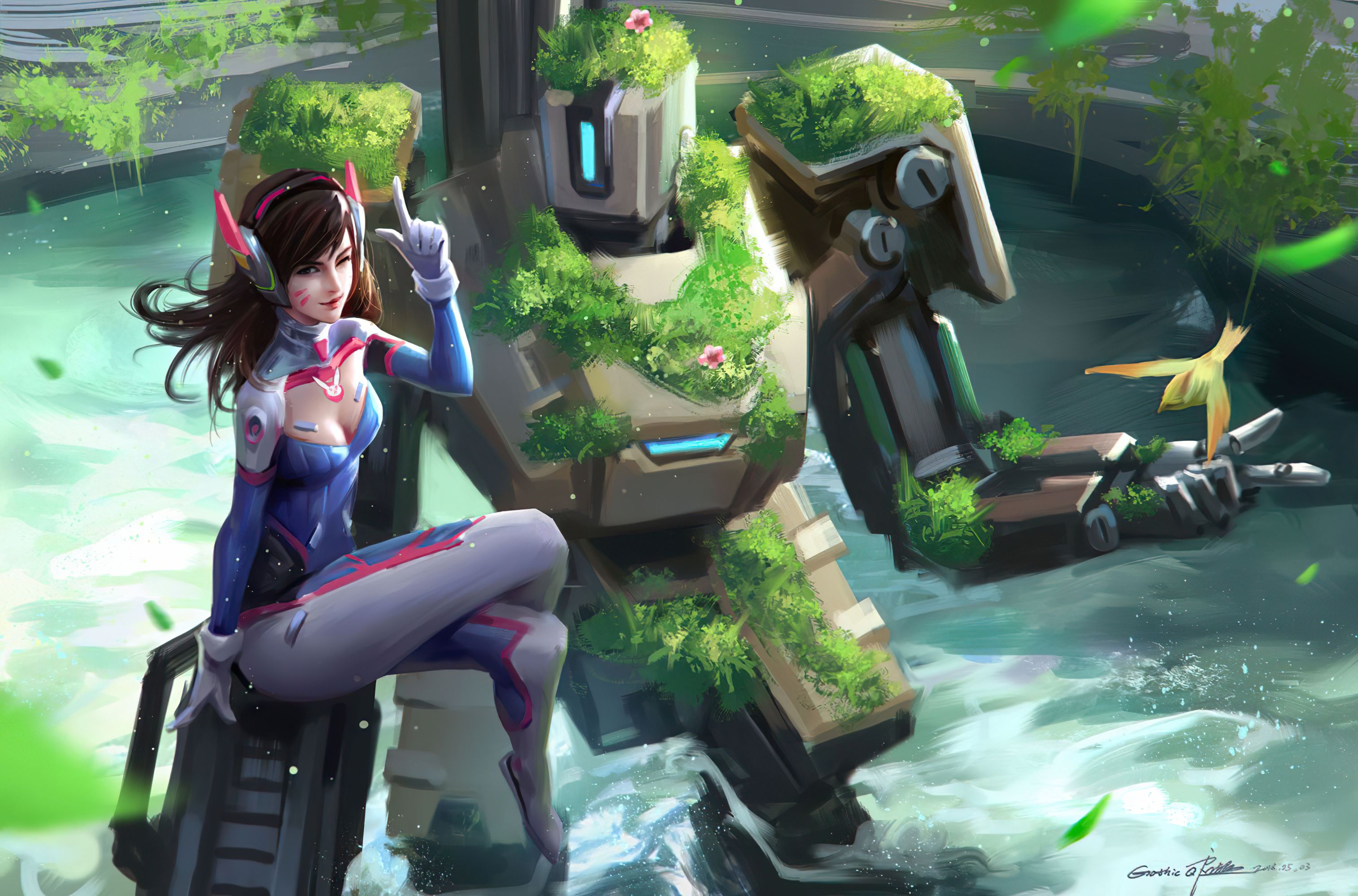 3028x2000 Dva Overwatch Cute 4k Wallpaper, HD Games Wallpaper, 4k Wallpaper, Image, Background, Photos and Picture