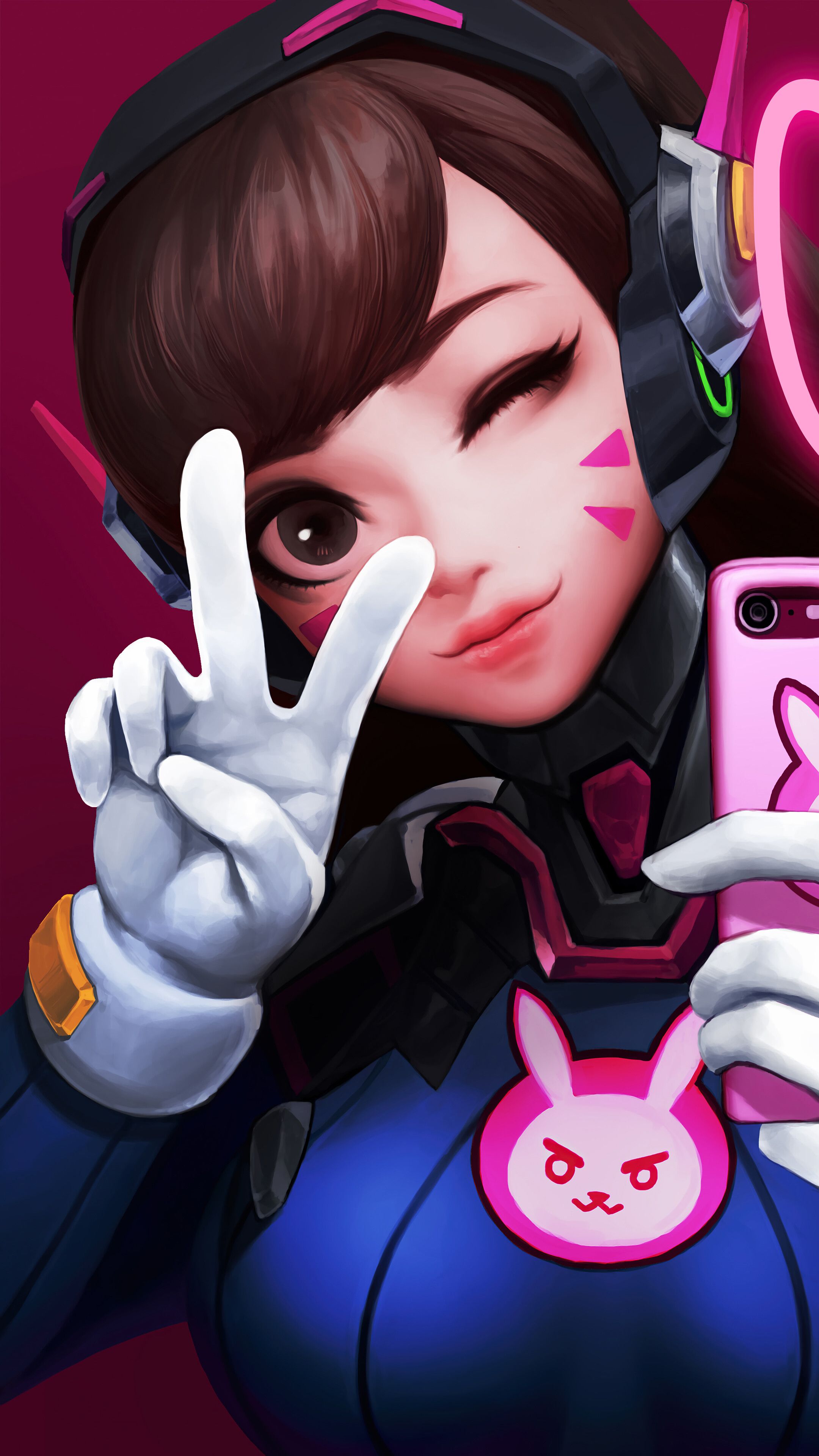 2160x3840 D.Va Cute Overwatch Game Art 4K Wallpaper iPhone HD Phone h