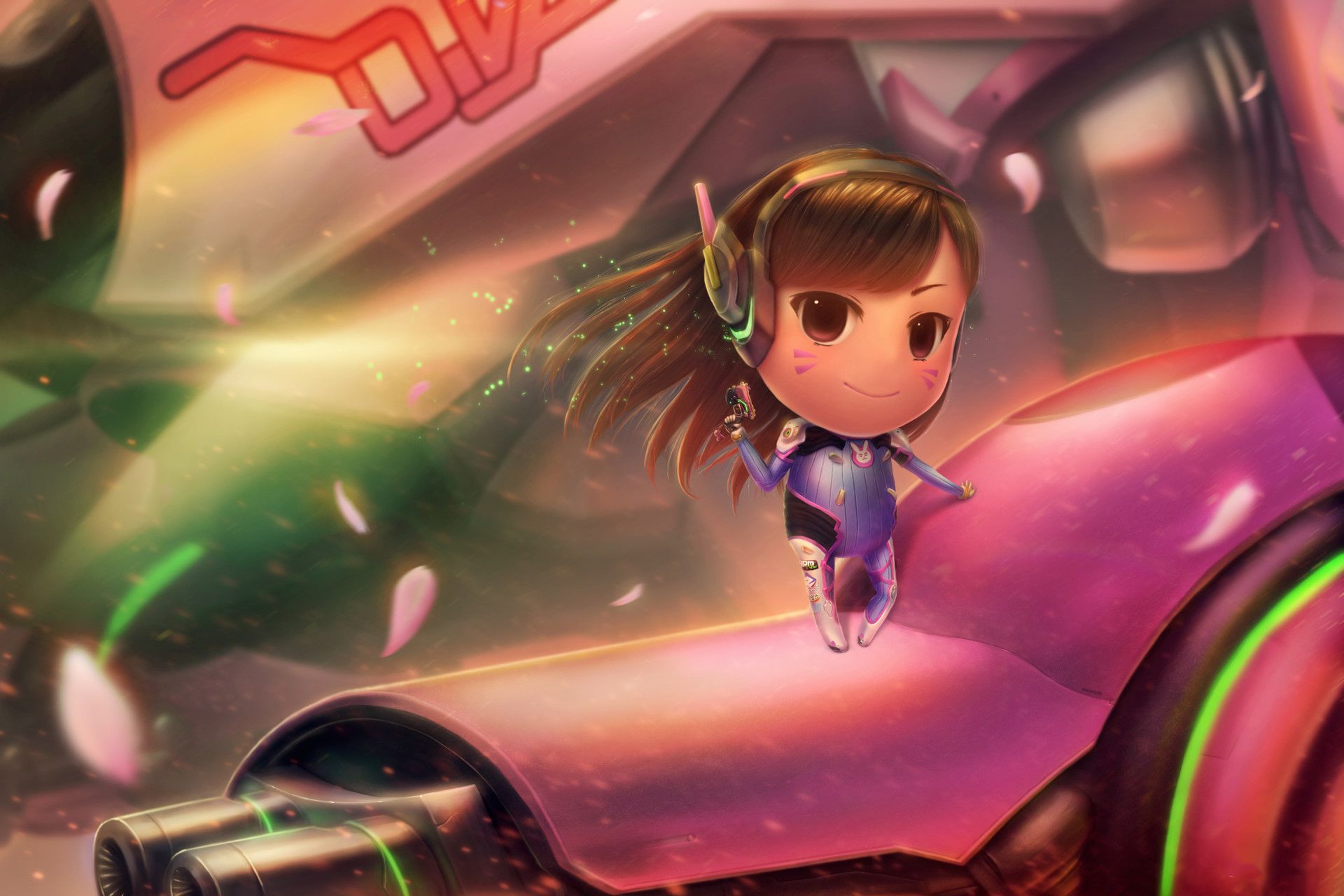 1920x1280 Overwatch Kid Dva Artwork Wallpaper, HD Games Wallpaper, 4k Wallpaper , Image, Background, Photos and Picture