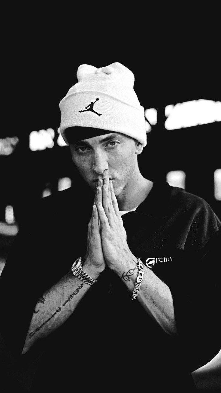 736x1309 Eminem Dark Wallpaper
