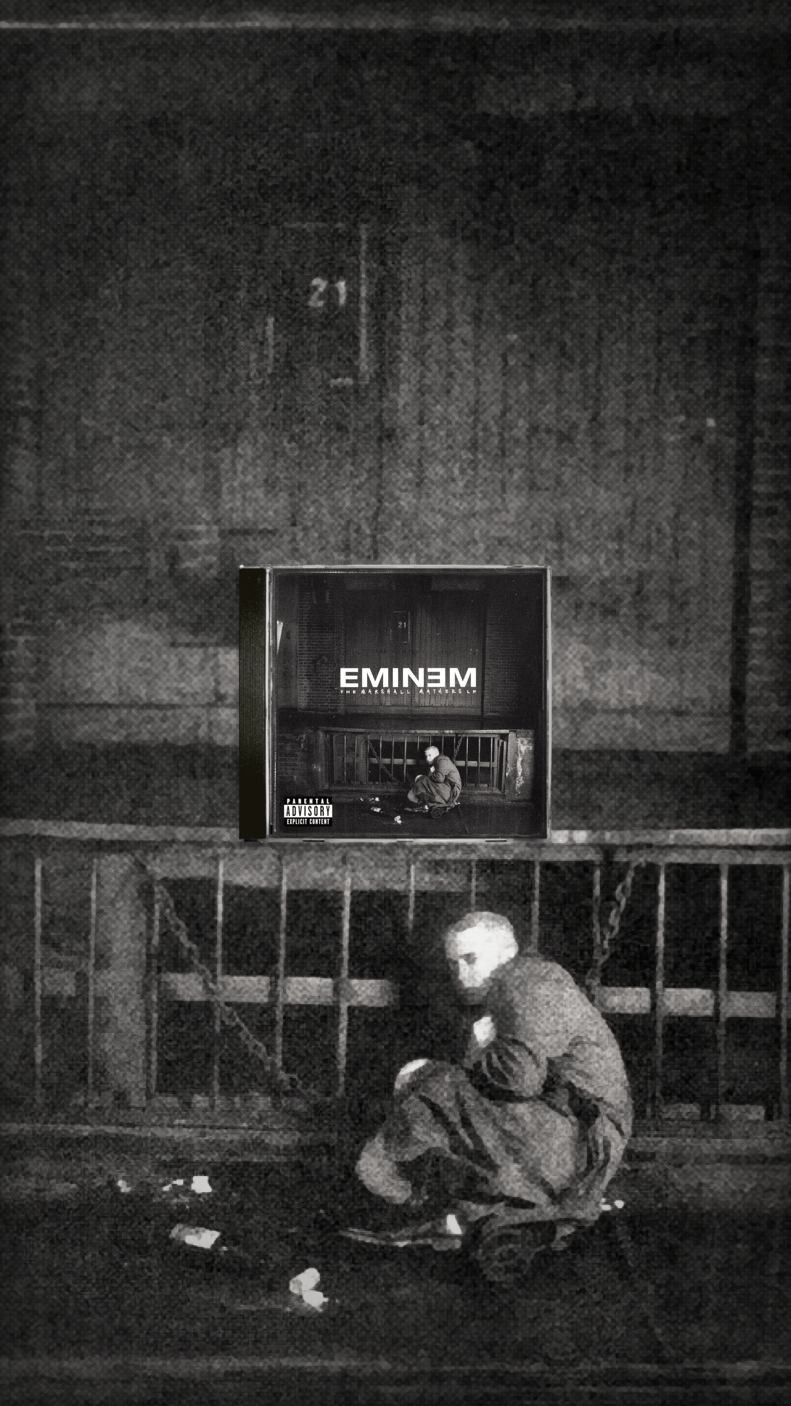 1620x2880 Eminem CD Wallpaper I made