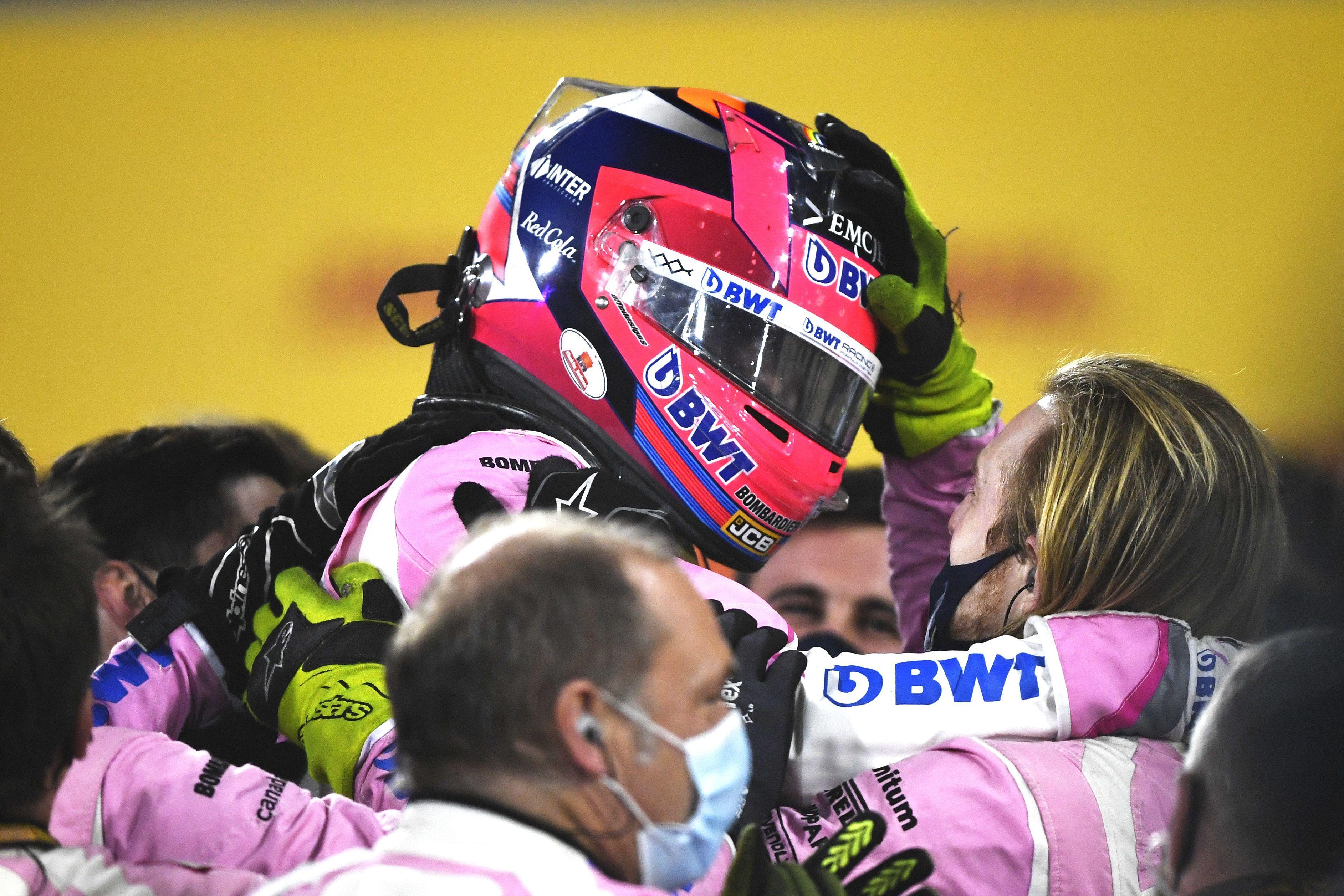 3769x2513 Sergio Perez's win in the F1 Sakhir Grand Prix in Picture