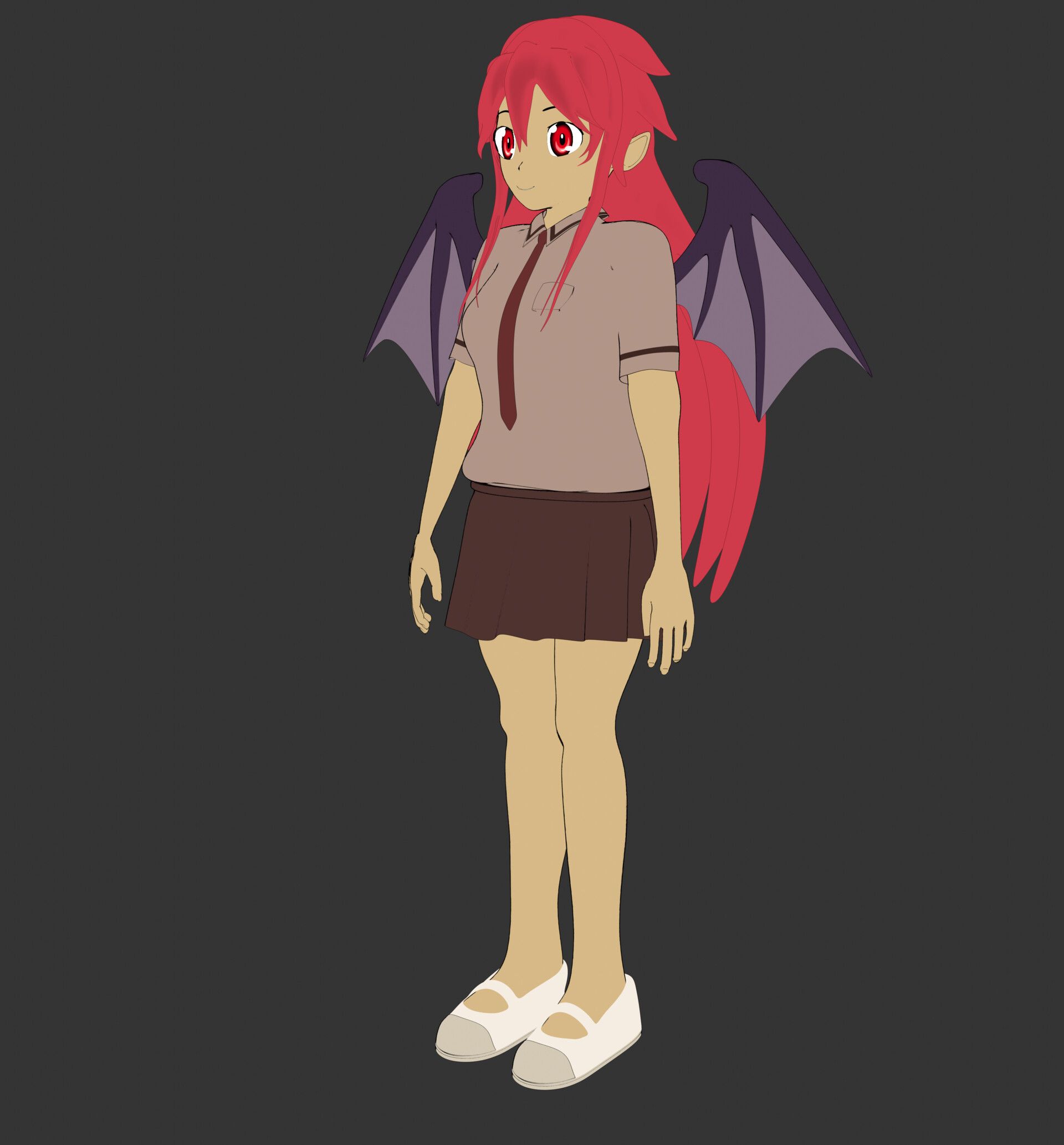 1920x2065 Setogaya Mari (Half Vampire & Half Succubus)