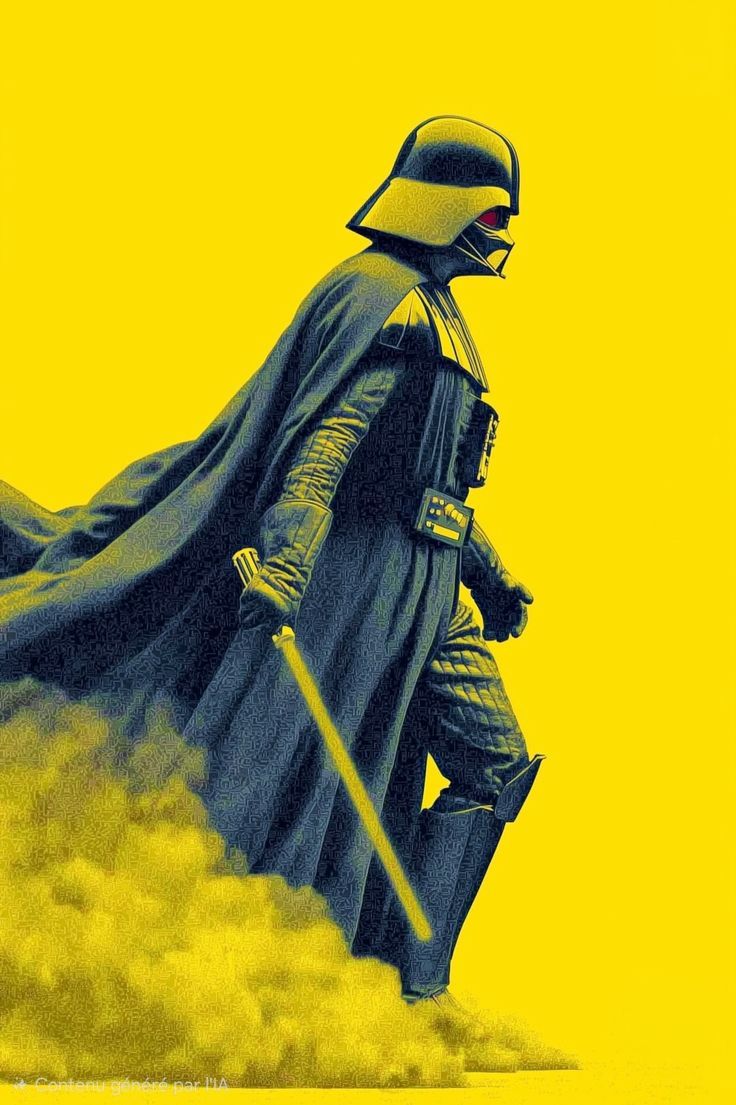736x1105 Star wars yellow poster. Star wars wallpaper for pc darth vader, Starwars posters blue and