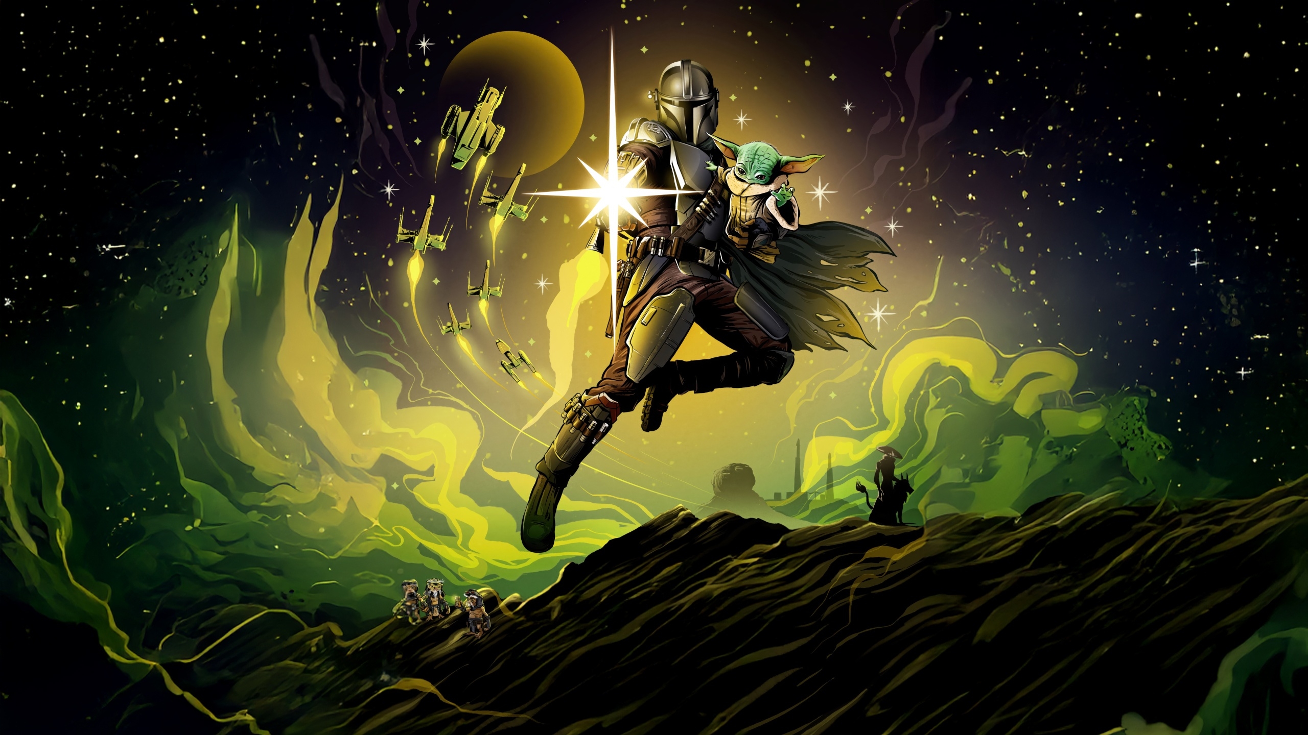 2560x1440 Beskar Mandalorian & The Child Wallpaper, HD Artist 4K Wallpaper, Image and Background