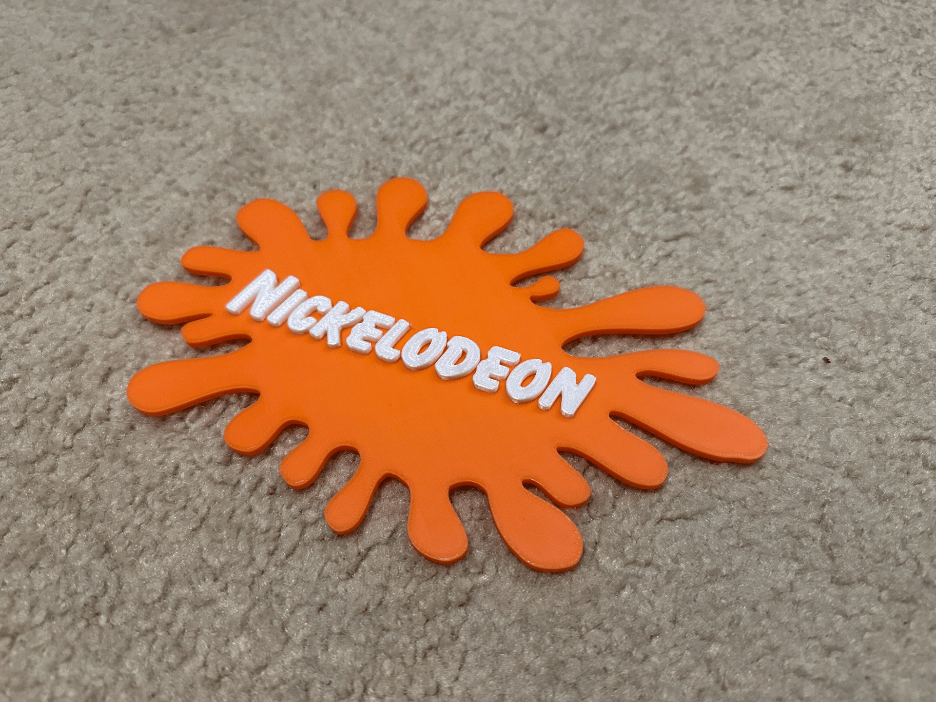 1920x1440 90's Nickelodeon Splat Logo 3D Print Model