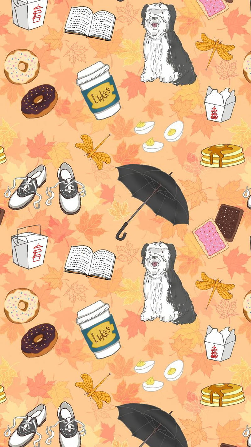 800x1422 Gilmore girls, coffee, dog, lukes, paulanka, HD phone wallpaper