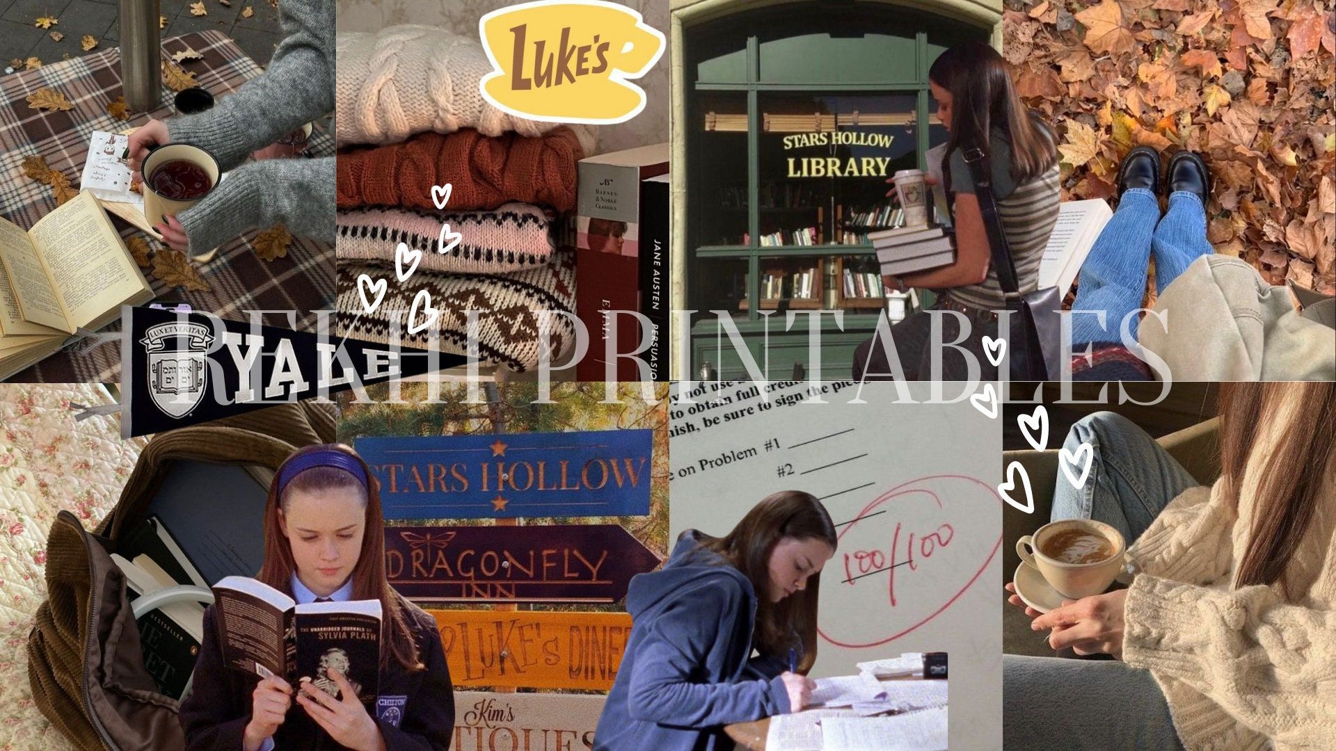 1920x1080 Fall Vision Board Desktop Wallpaper Girls Aesthetic