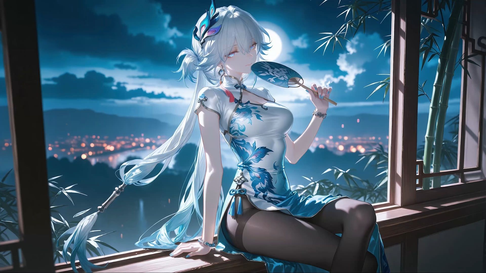 1920x1080 Yao Guang Moonlit Night Honkai Star Rail Live Wallpaper