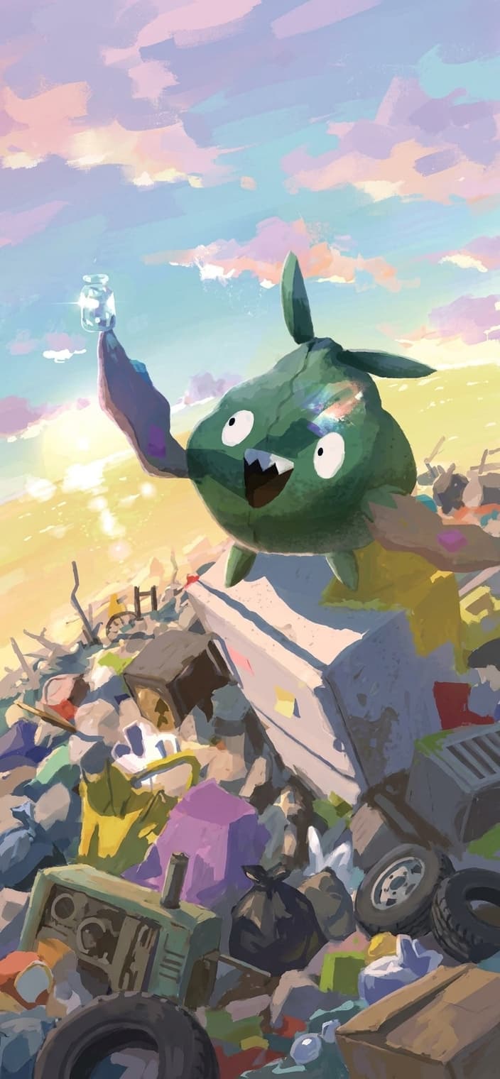 704x1520 White Flare Pokemon Wallpaper