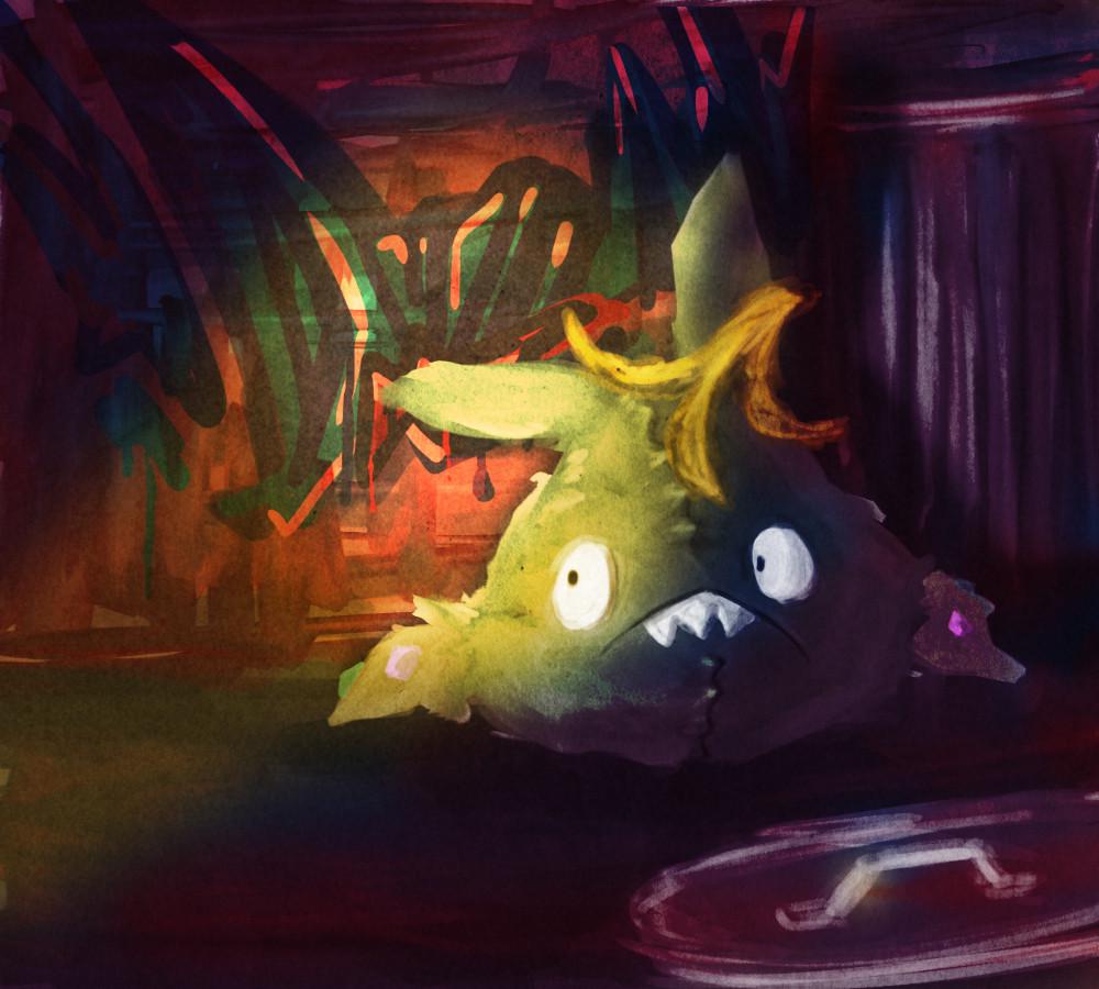 1000x900 OC Everyone's favorite Pokémon! Trubbish digital painting