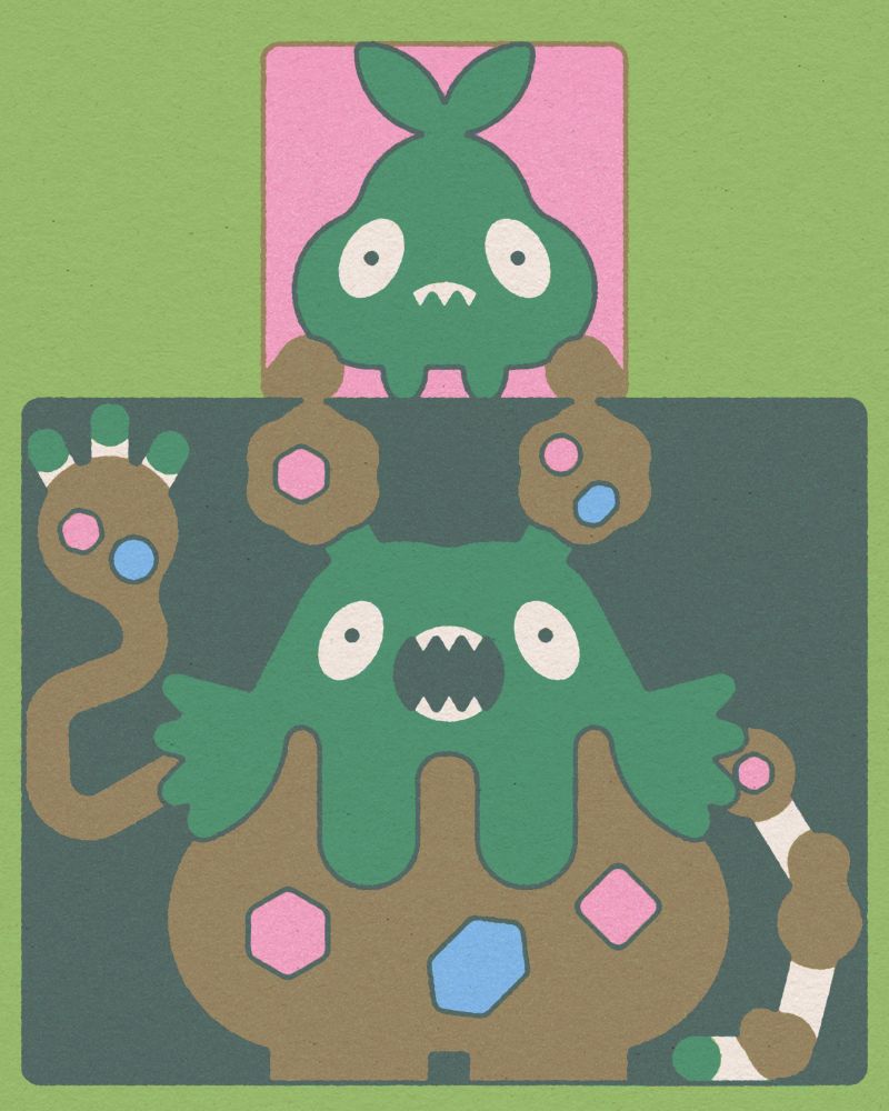 800x1000 Garbage Day! Trubbish & Garbodor two more from this current Pokémon kick. And I haven't even played Pokopia yet