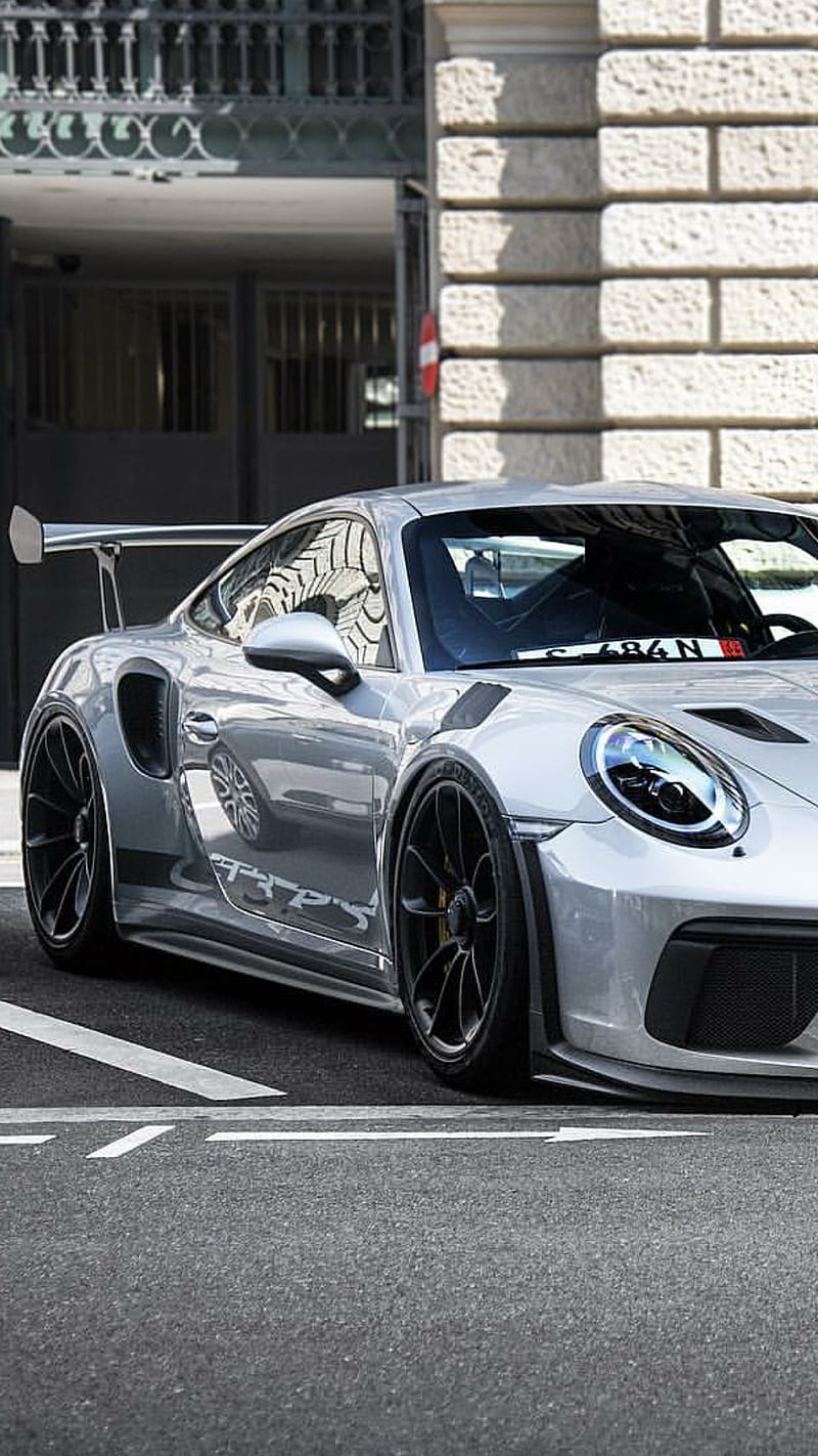 800x1422 Silver Horse, car, hypercar, porsche, porsche gt supercar, HD phone wallpaper