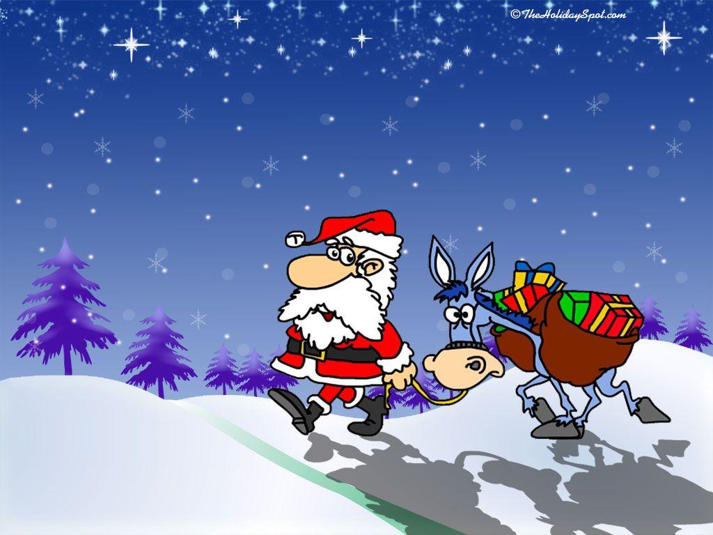 1024x768 Free Funny Christmas Wallpaper