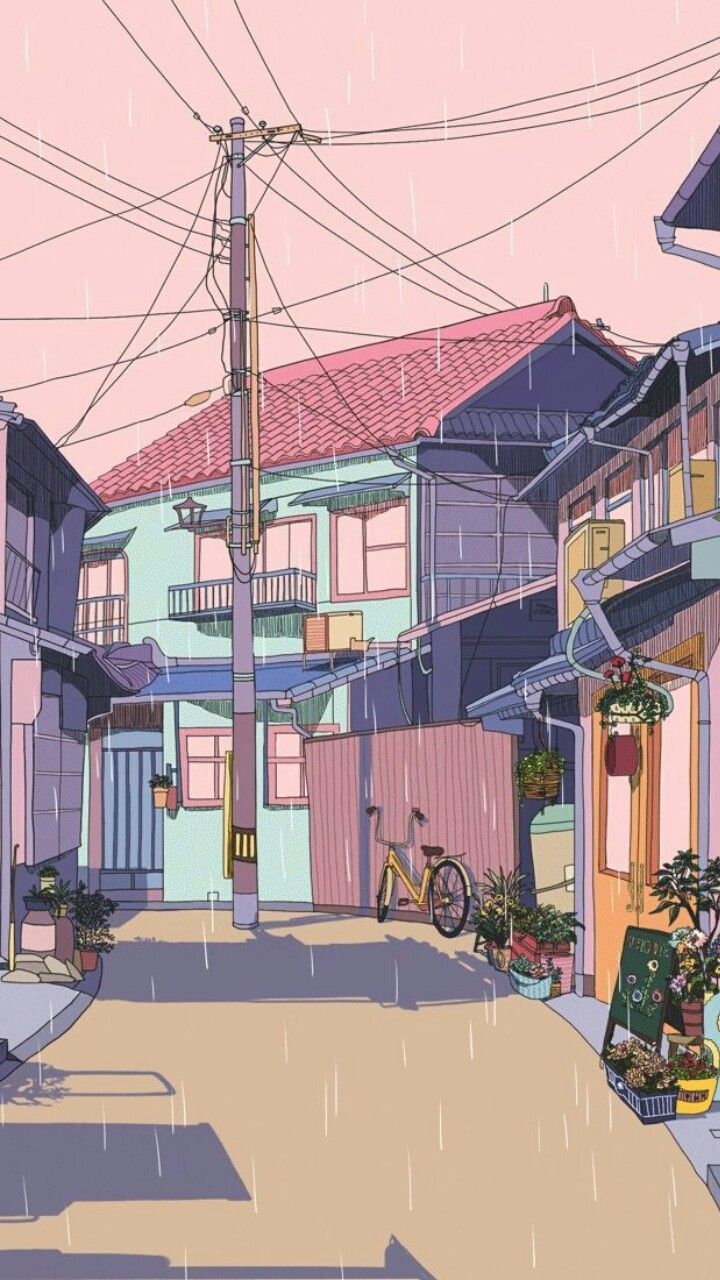 720x1280 Japanese Wallpaper Aesthetic Kawaii Sites. City pop background, City pop painting, Retro anime city