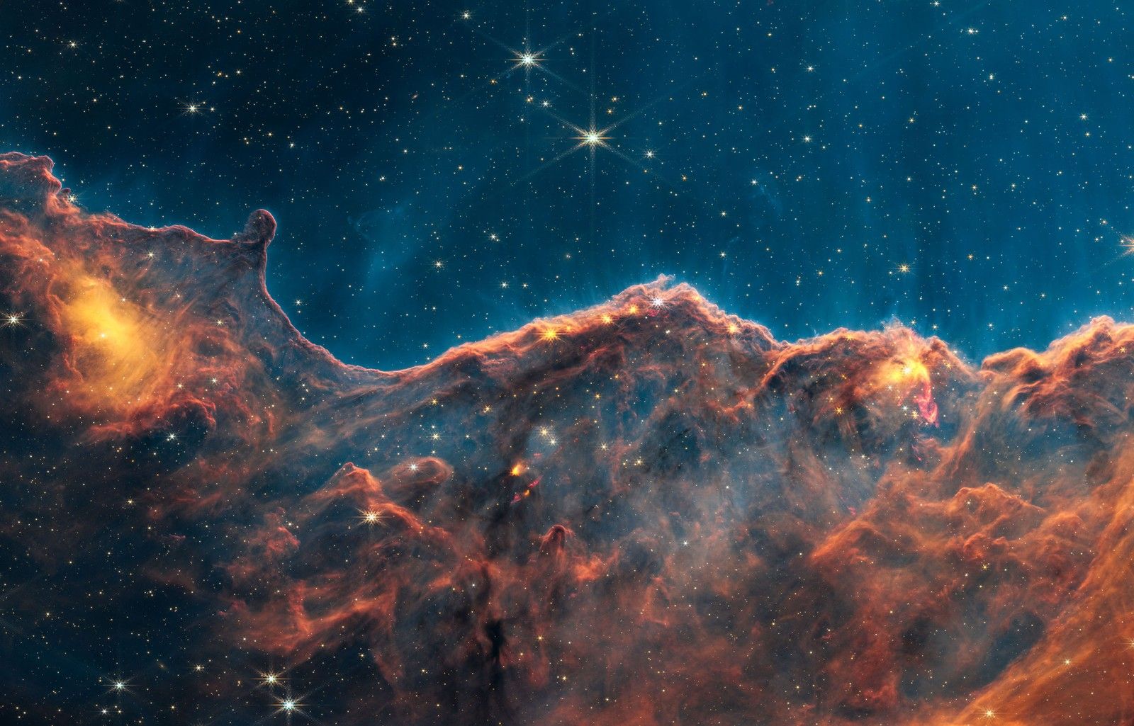 1600x1025 Day 20 of the 2025 Space Telescope Advent Calendar: The Cosmic Cliffs