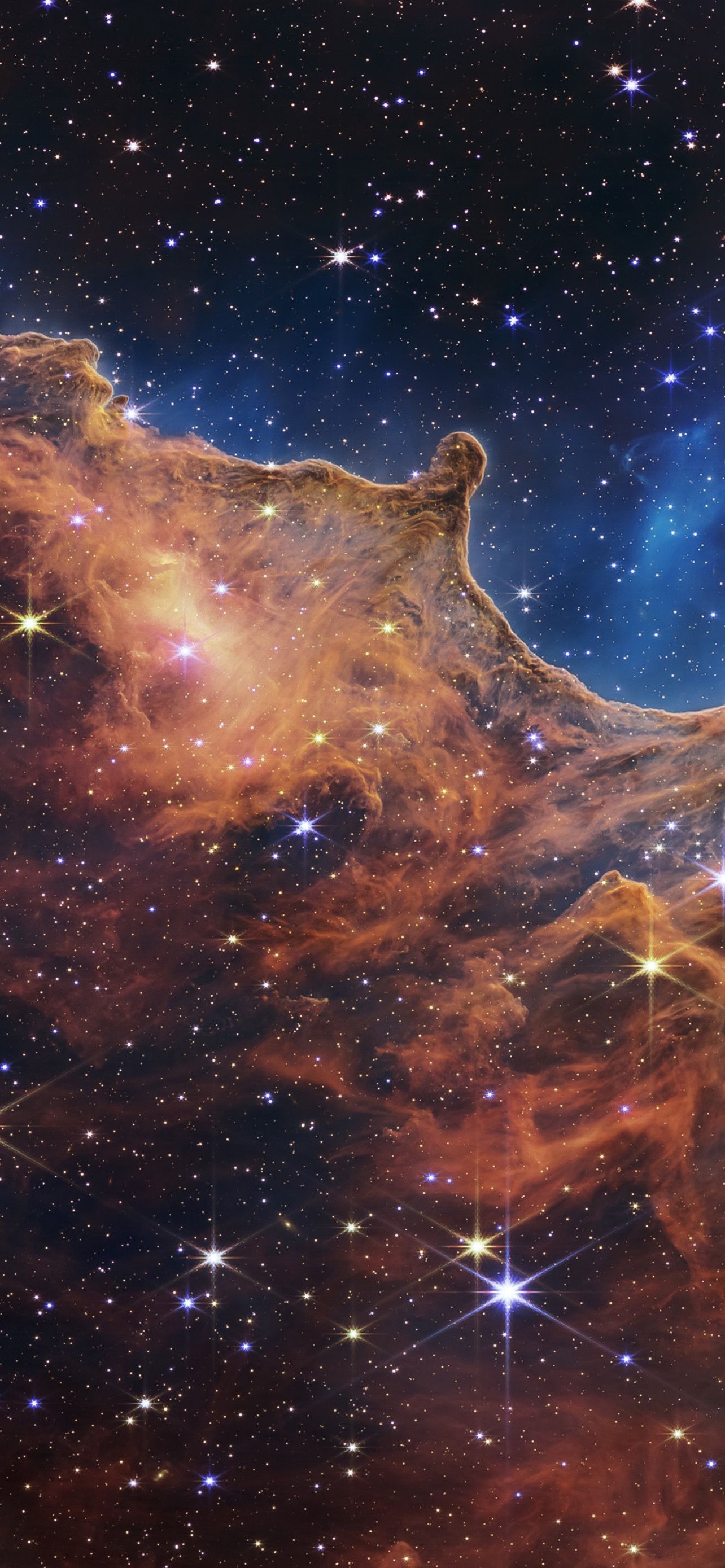 1284x2778 Cosmic Cliffs (Carina Nebula) Wallpaper