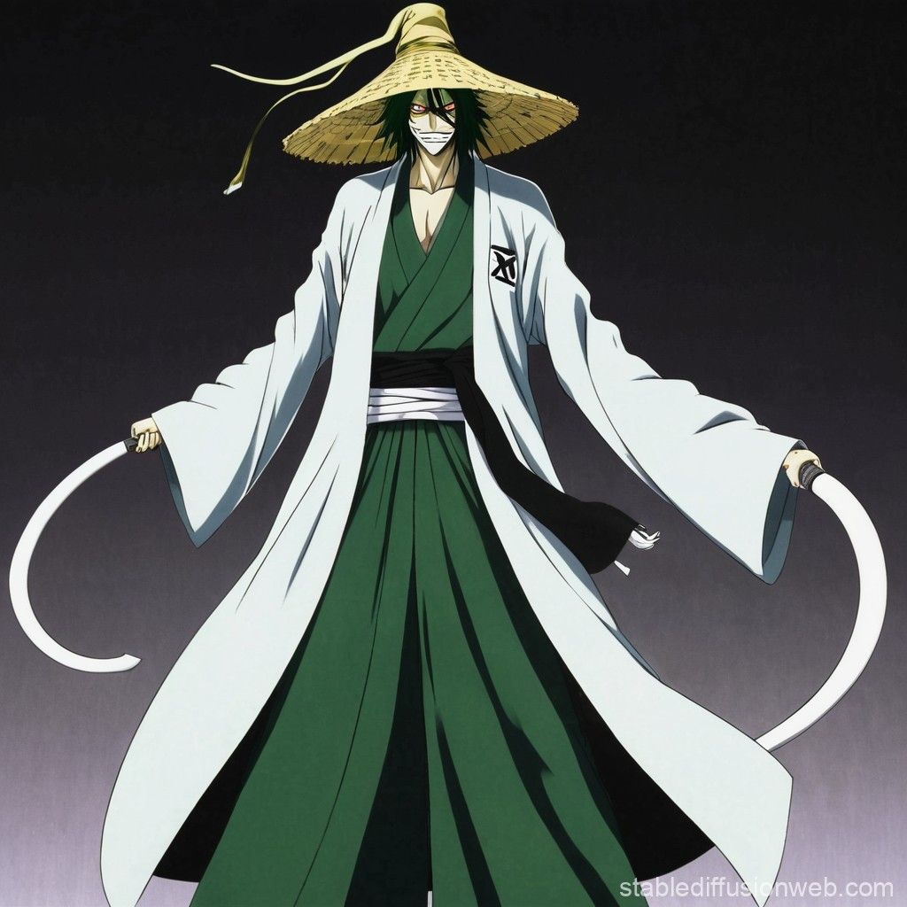 1024x1024 kisuke urahara in his bankai form from the series bleach Prompts. Stable Diffusion Online