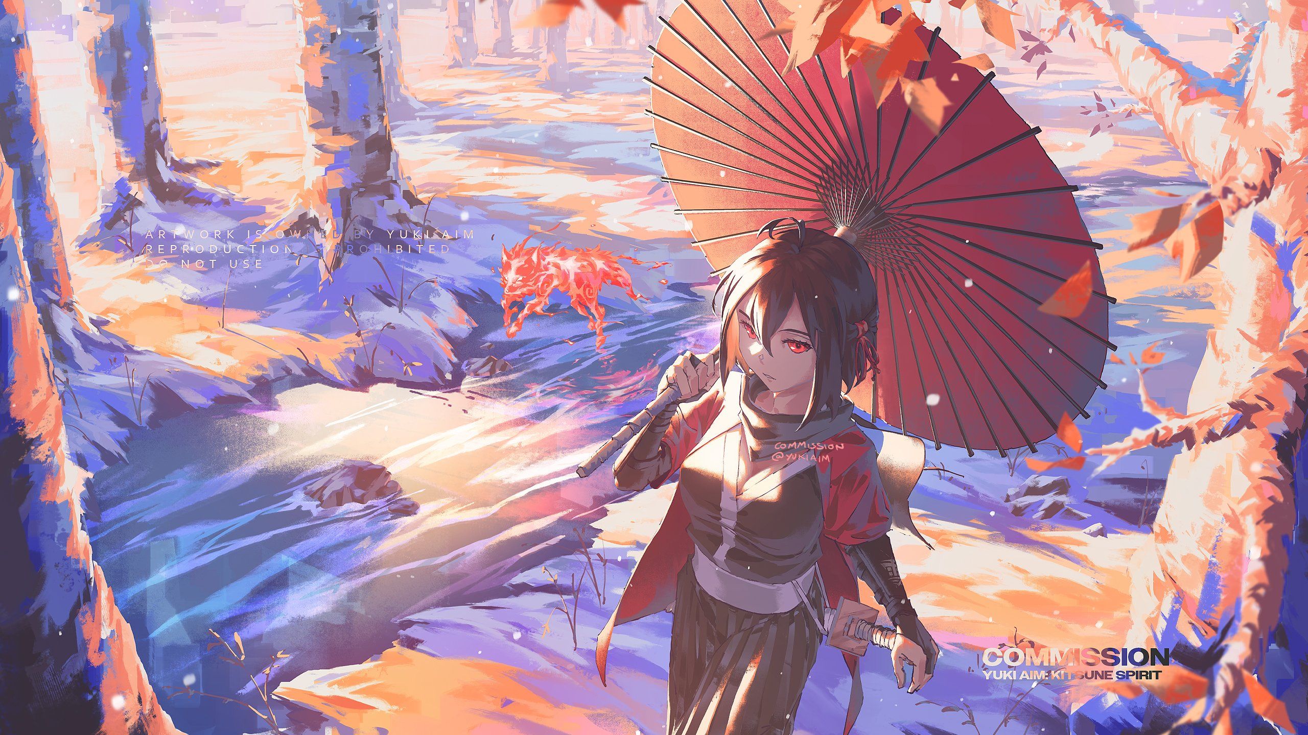 2560x1440 Yuki Aim Wallpaper