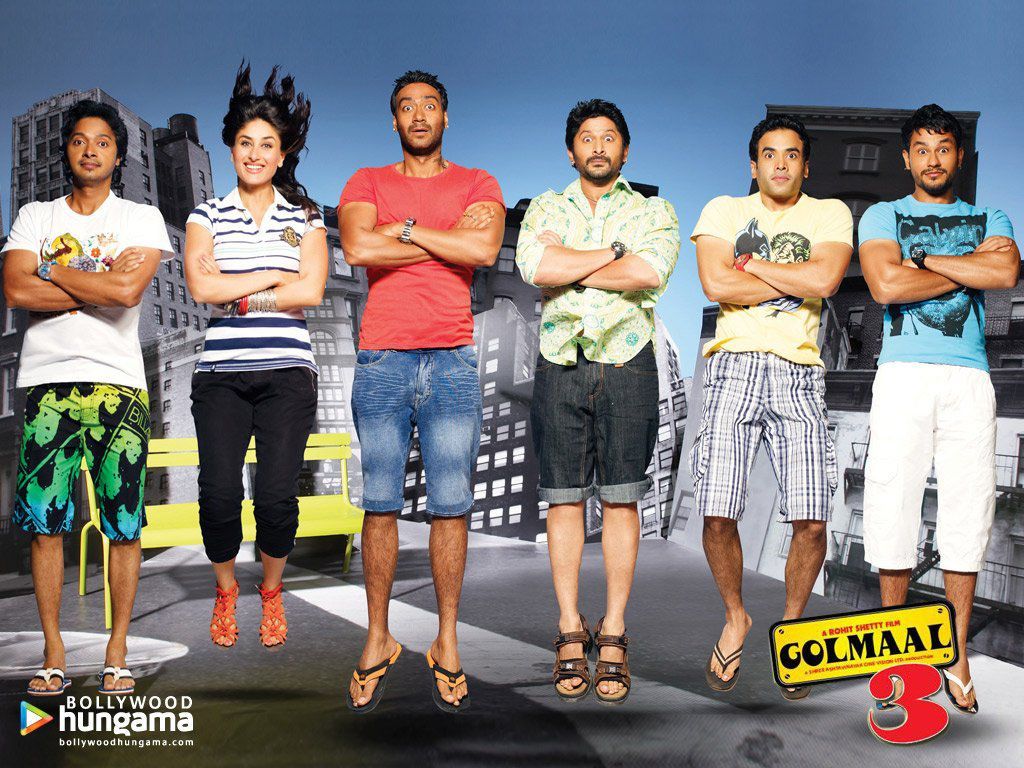 1024x768 Golmaal 3 Wallpaper