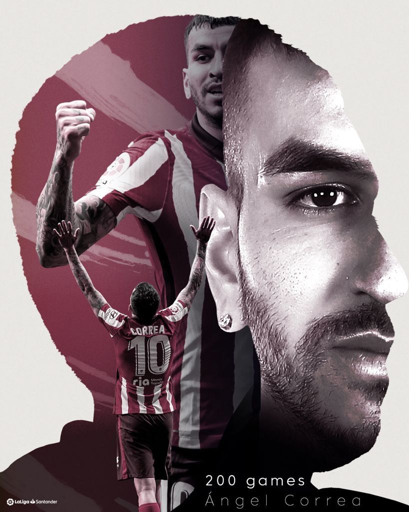 819x1024 Ángel Correa cumple 200 partidos en Liga España
