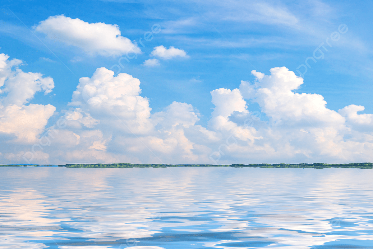 1200x800 Blue Sky White Clouds Water Surface Reflection Of The Sky, Wallpaper, Advertising Background, Sky Background Image And Wallpaper for Free Download