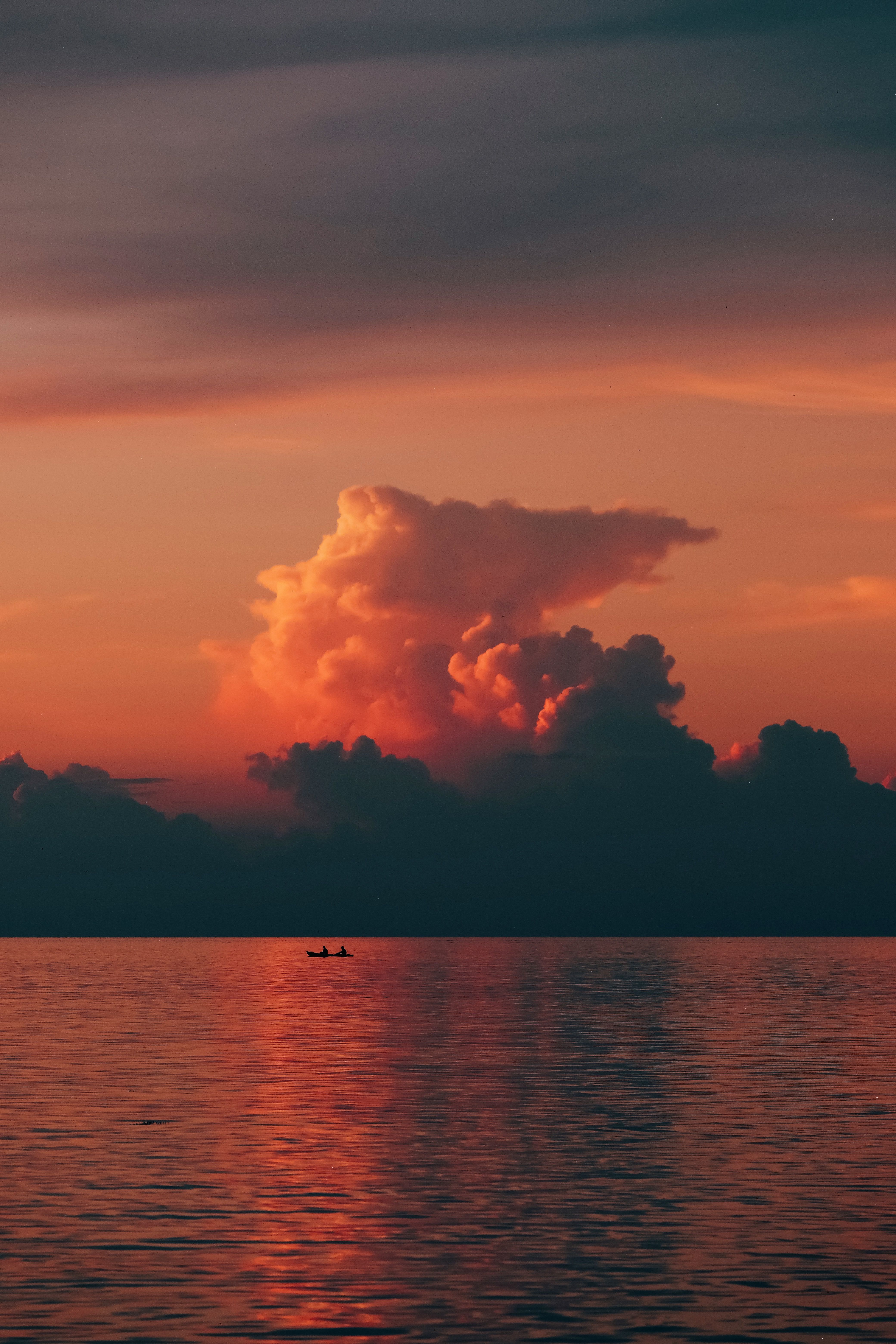 4160x6240 Clouds on Sky over Water at Sunset · Free