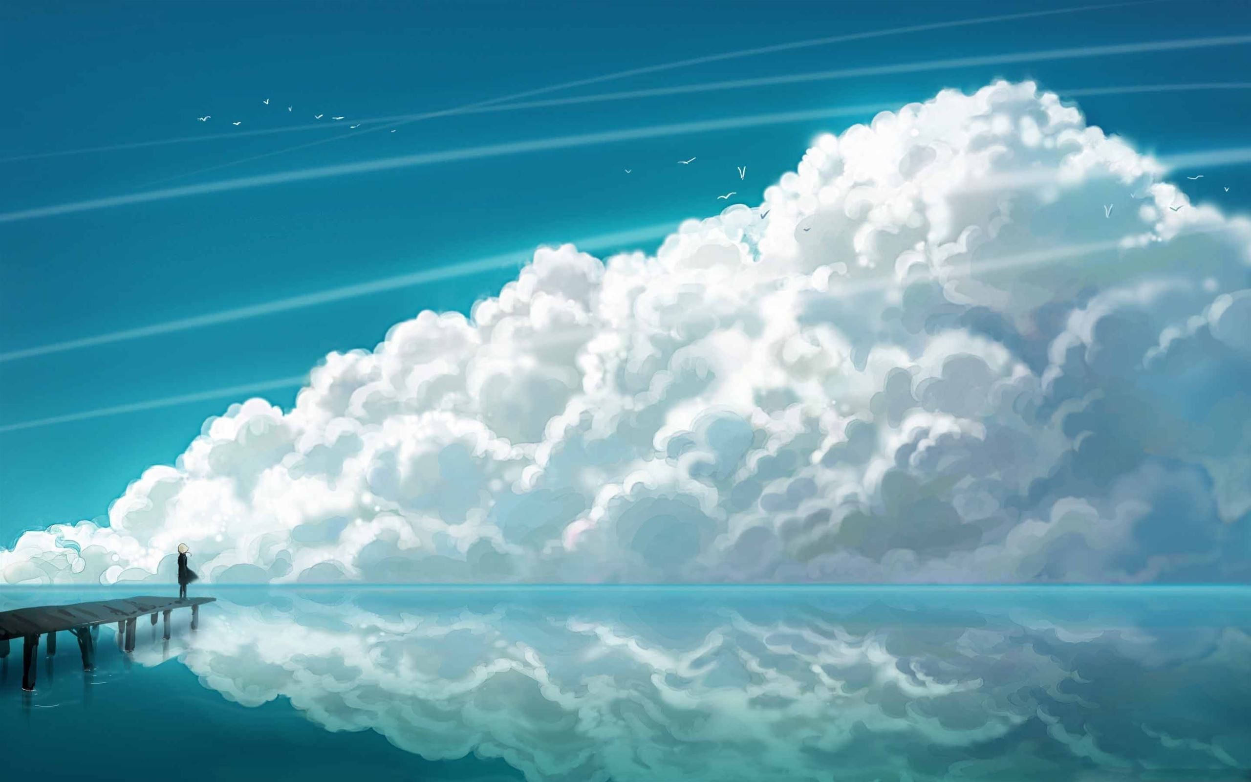 2560x1600 Sky Clouds MacBook Air Wallpaper Download