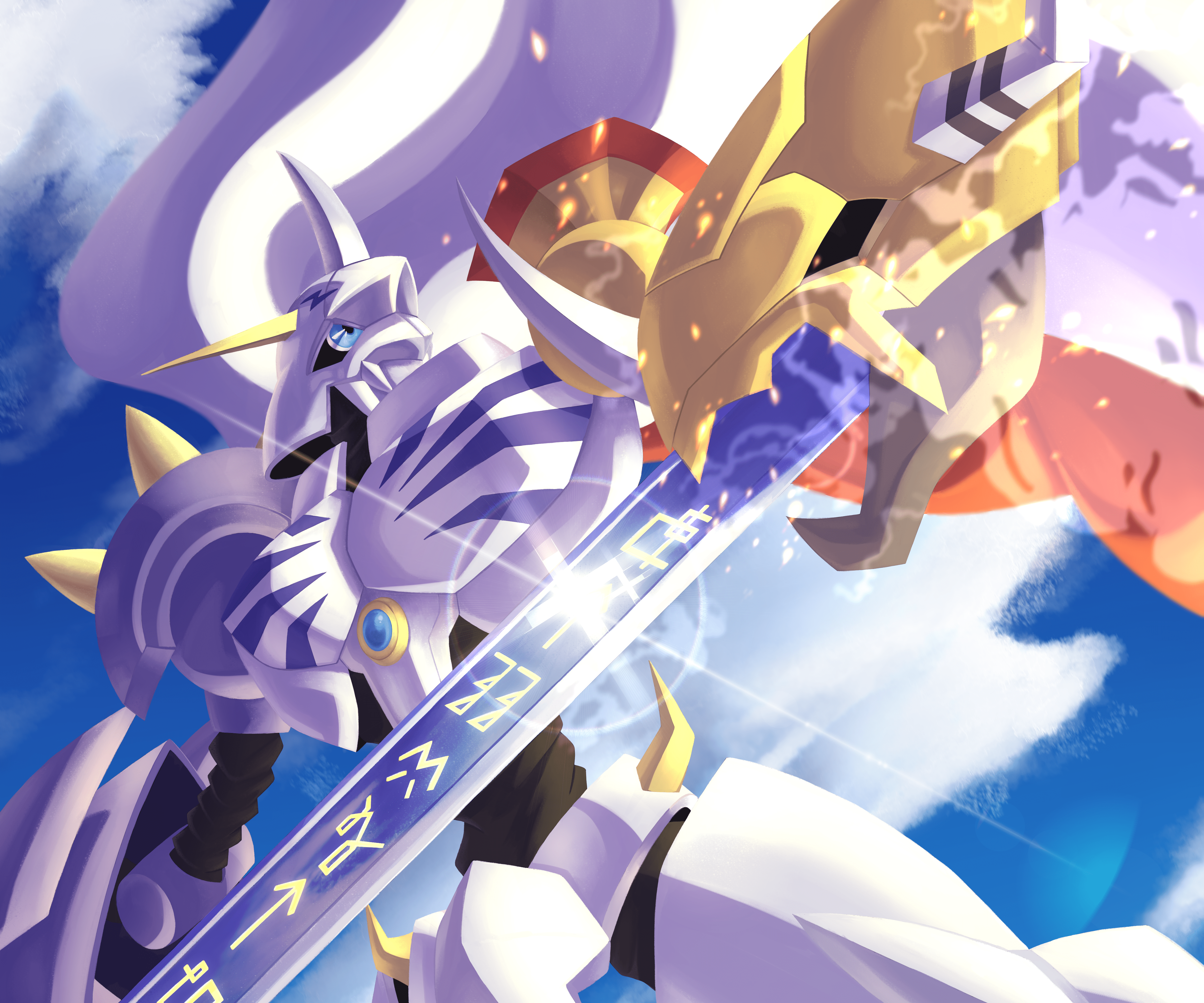 4653x3878 Download Omegamon Anime Digimon Adventure Tri. 4k Ultra HD Wallpaper