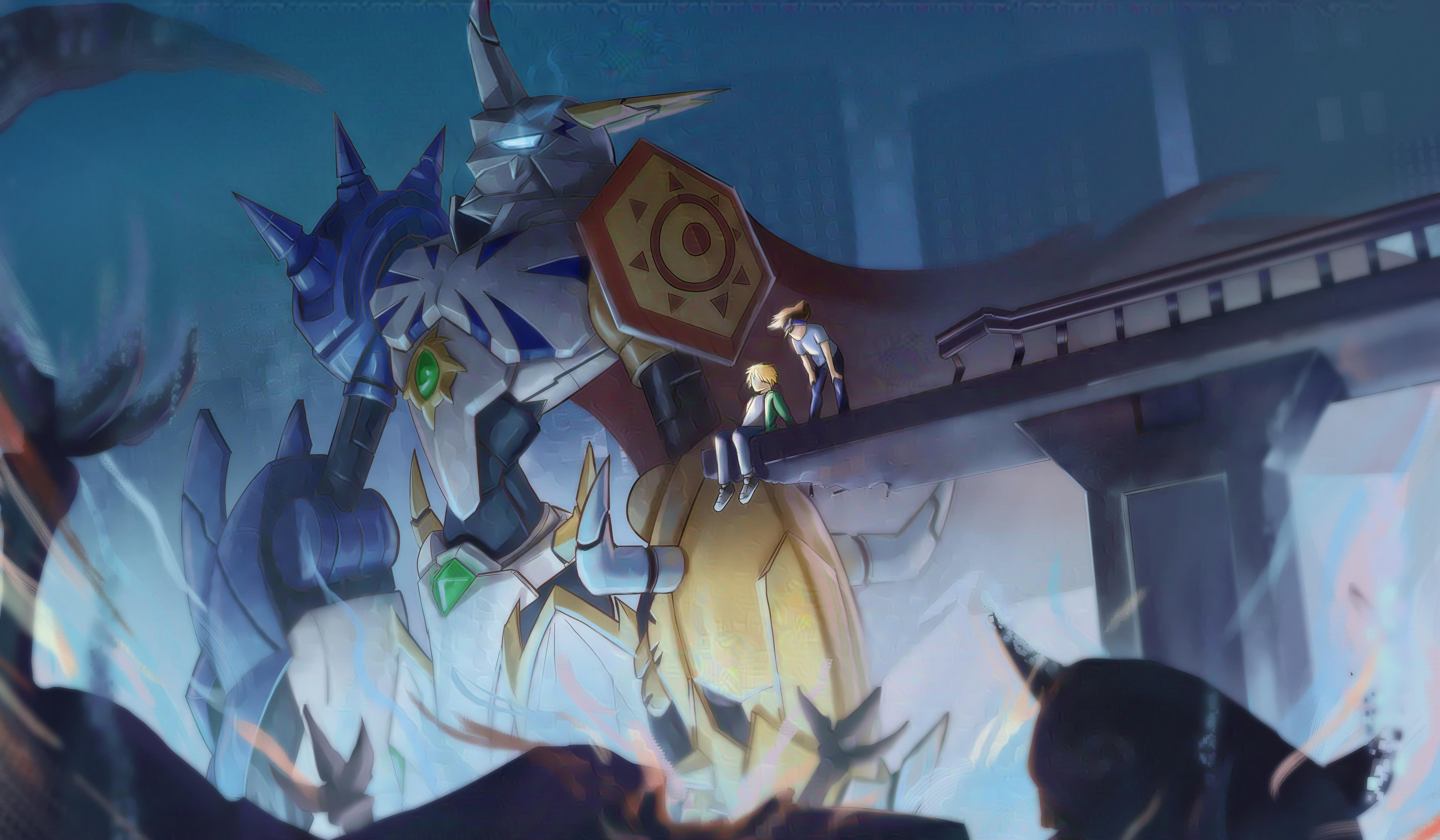 5120x2987 New omnimon / omegamon fan art