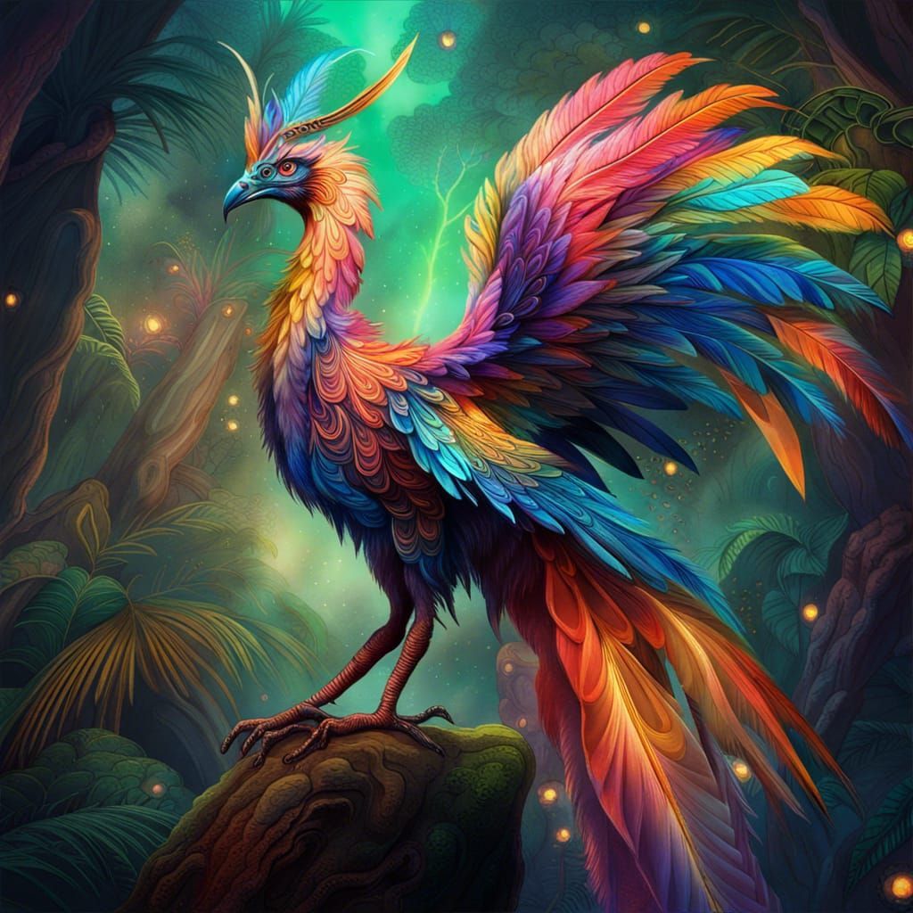 1024x1024 Adarna Ibong Adarna with Iridescent Feathers