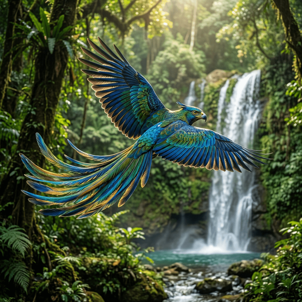 1024x1024 Enchanting Ibong Adarna Costume For Magical Events. AI Art Generator. Easy Peasy.AI