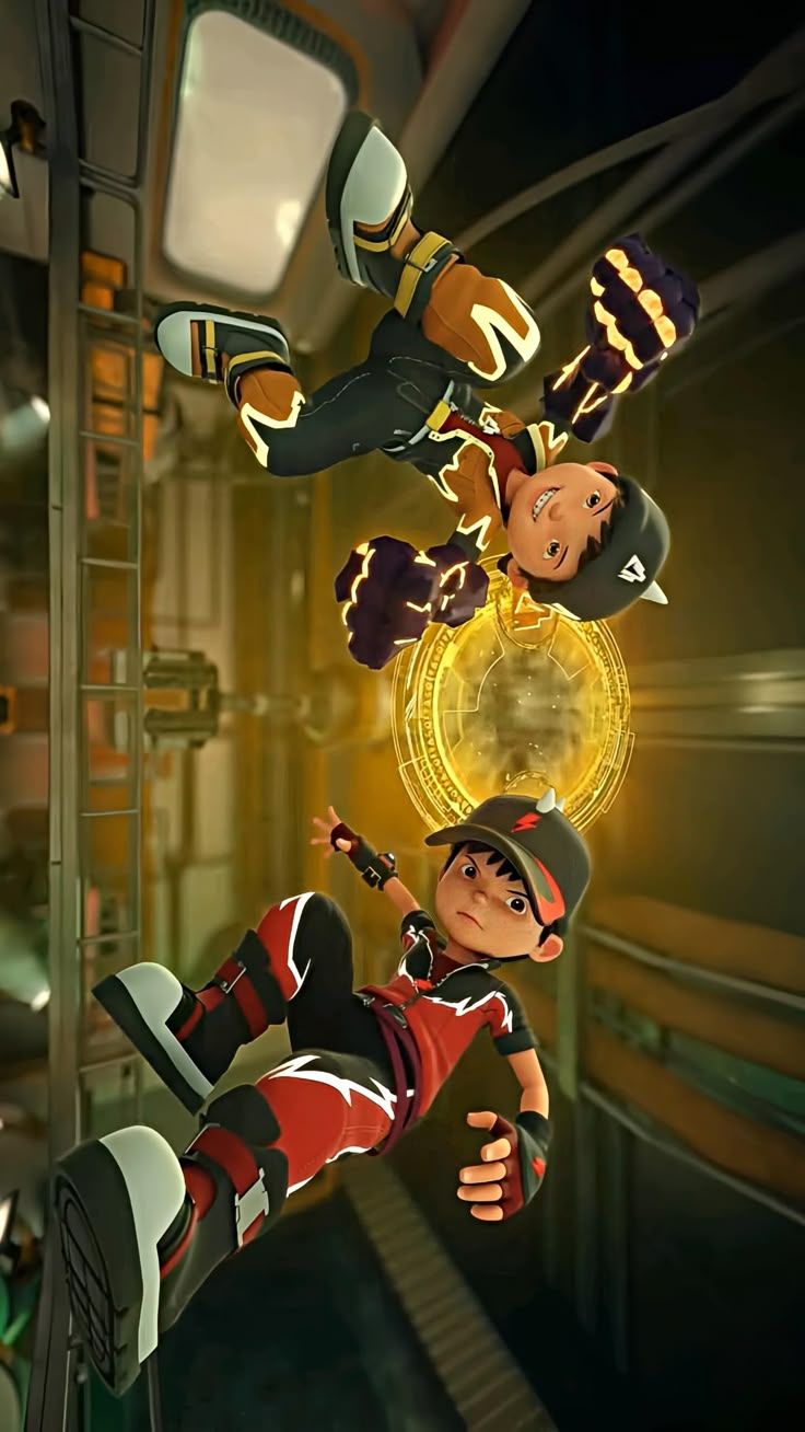 736x1308 Gempa & Halilintar. Mechabot wallpaper, Boboiboy tempest, Amato and mechabot